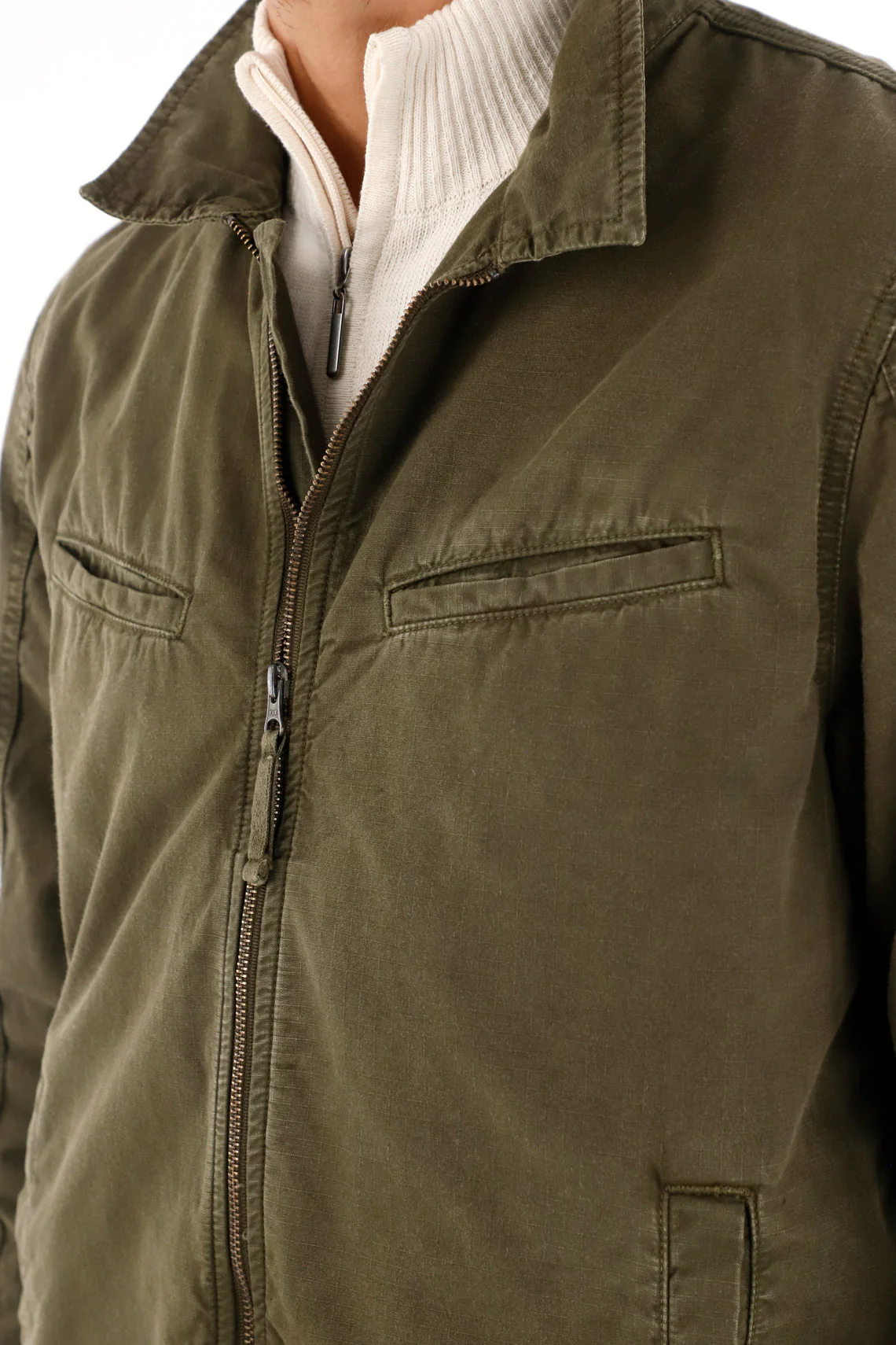 Classic Green Front-Closure Overcoat for Men - Image 2