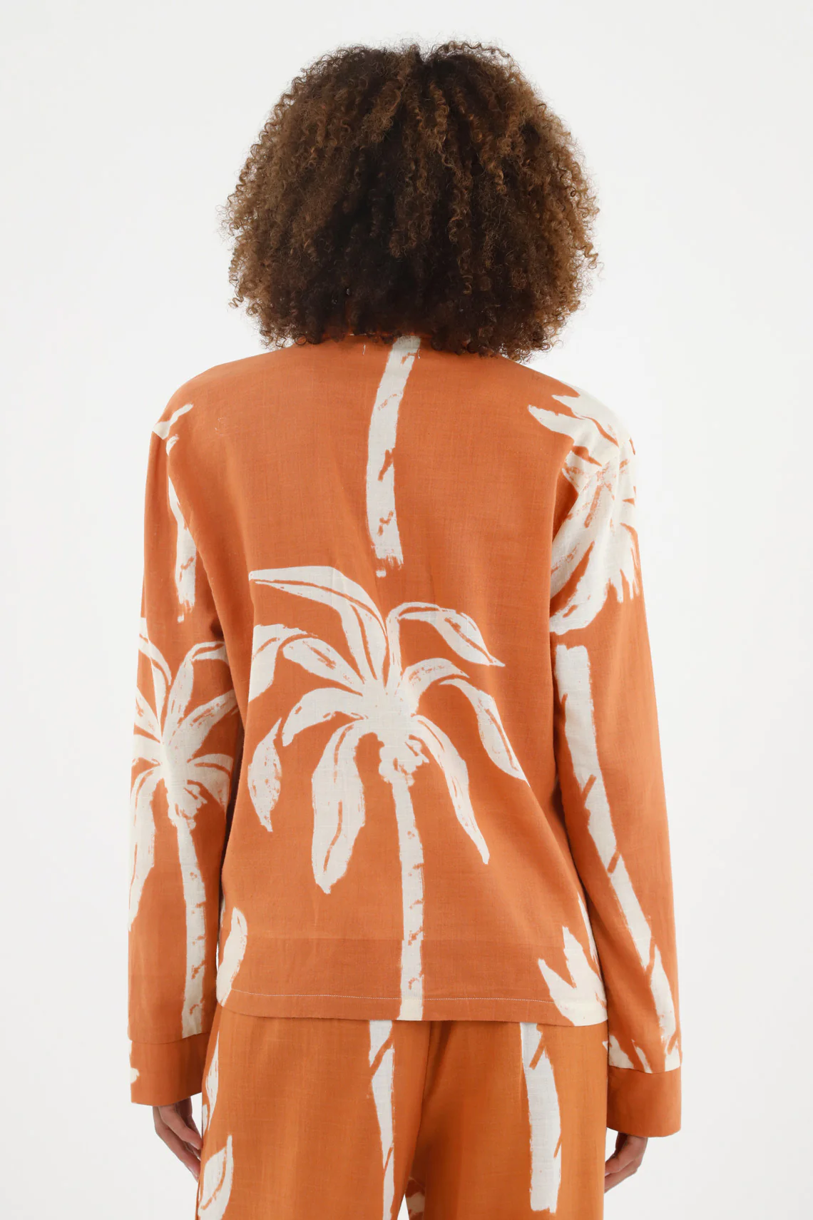 Women's Printed Linen Jacket - Image 4