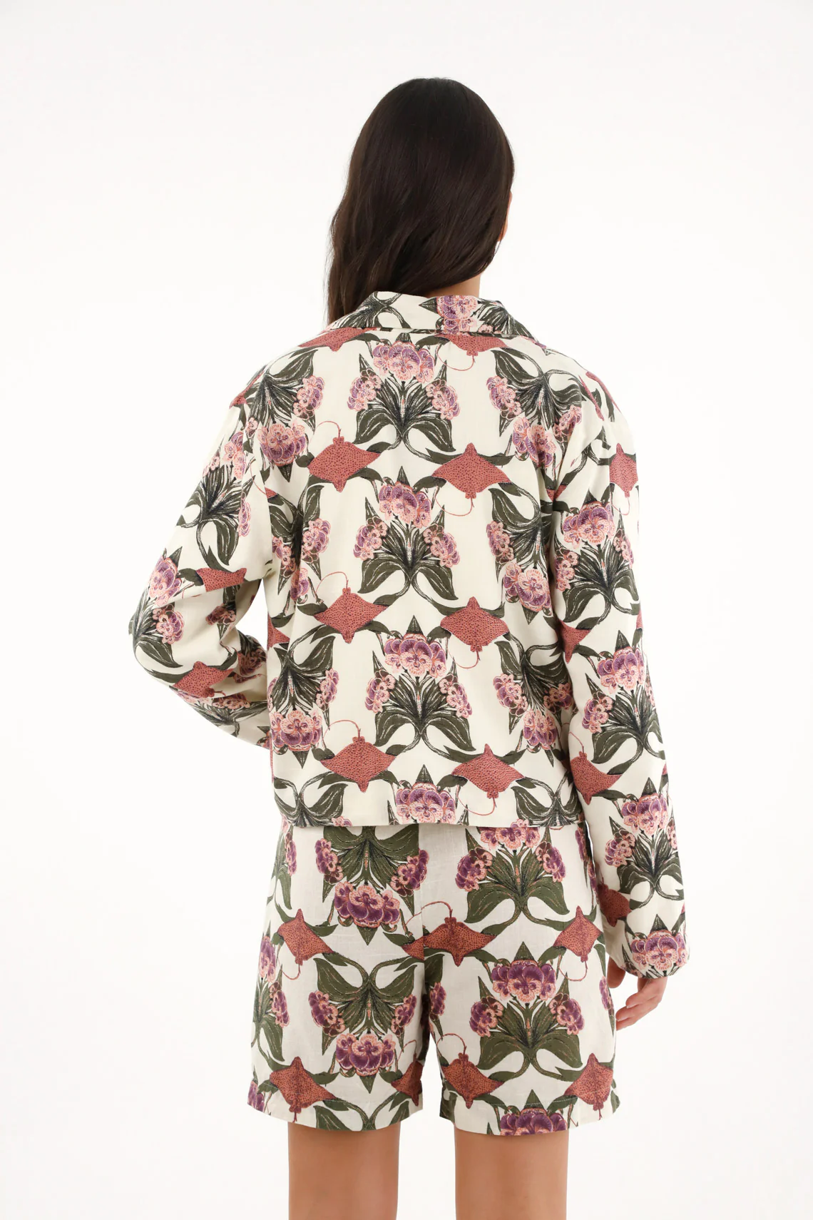 Women's printed blazer coat - Image 4