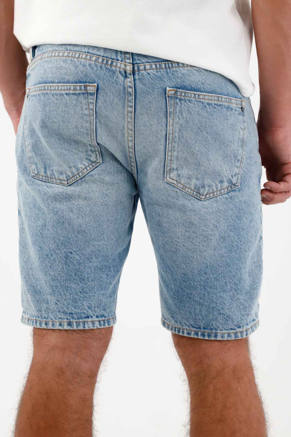 Nudy Bermuda in Light Blue Denim for Men - Image 5