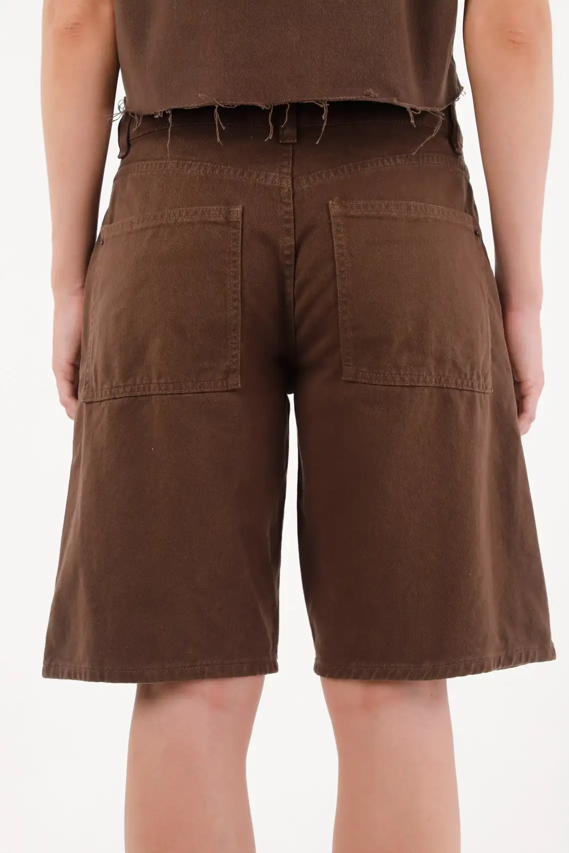 Brown Bull Denim Bermuda Shorts for Women - Image 5