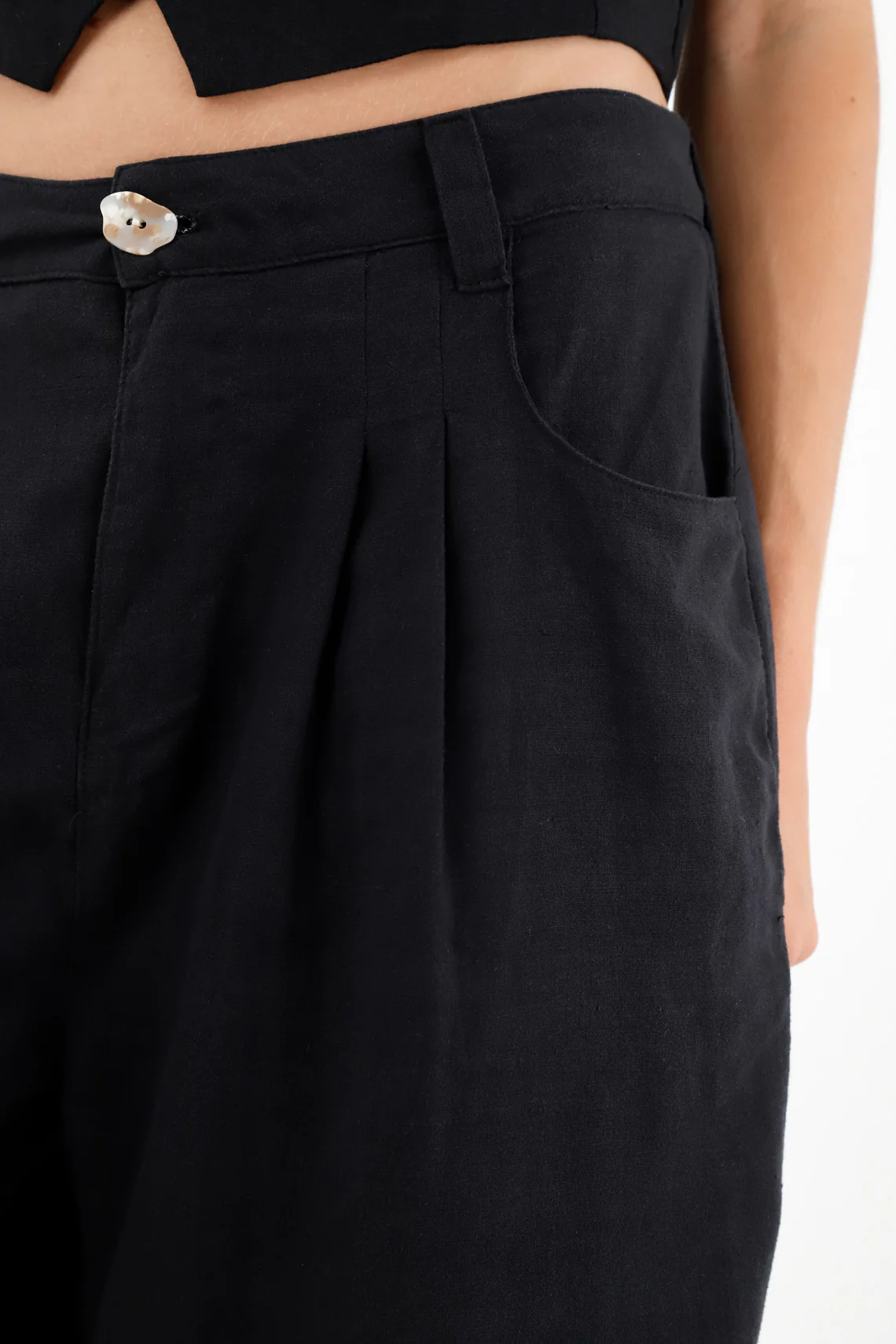 Women's Long Black Shorts - Image 3
