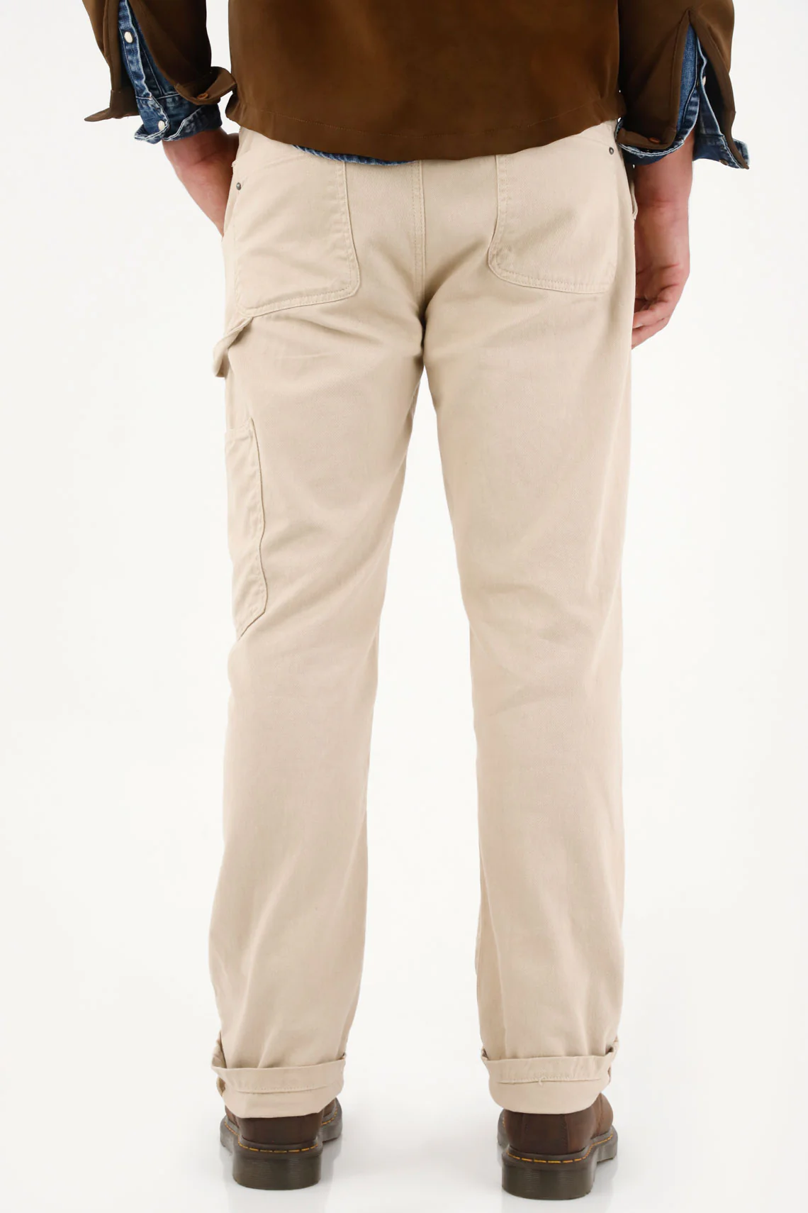 Brown Carpenter Style Pants for Men - Image 4