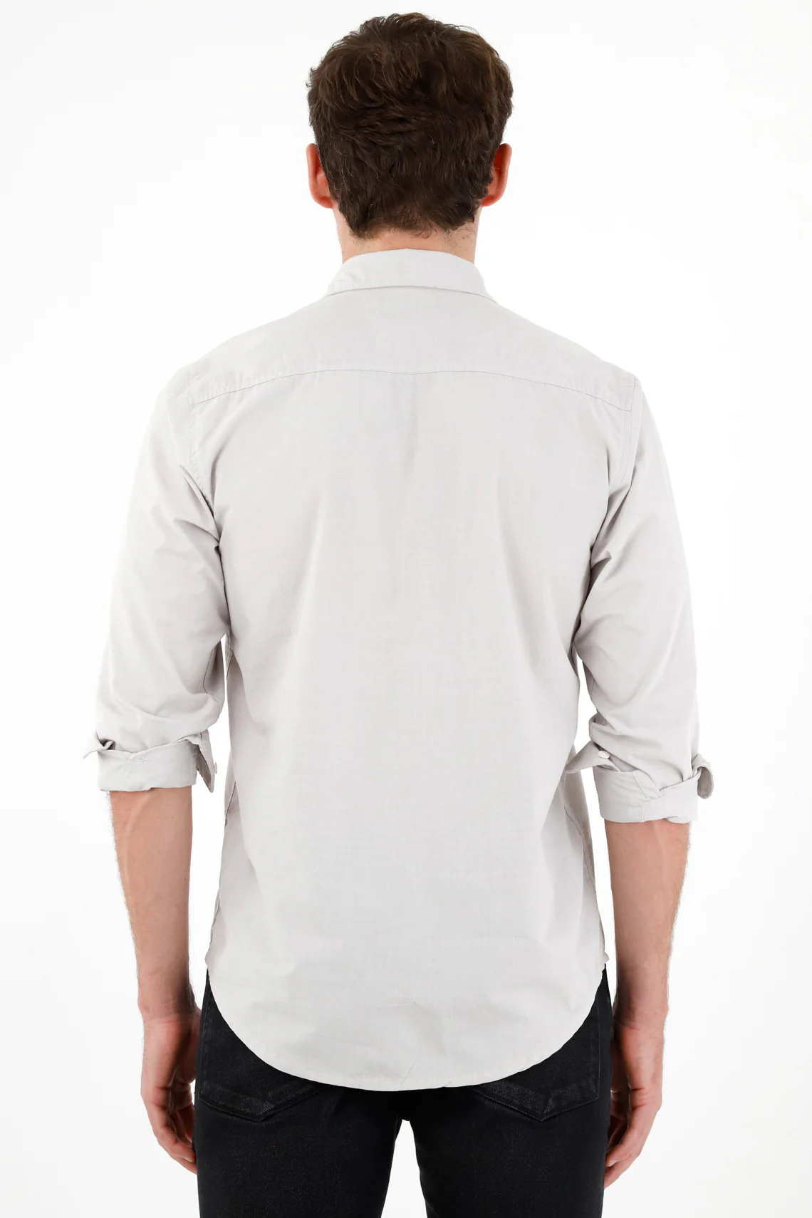 Men's Gray Pre-dyed Shirt - Image 4