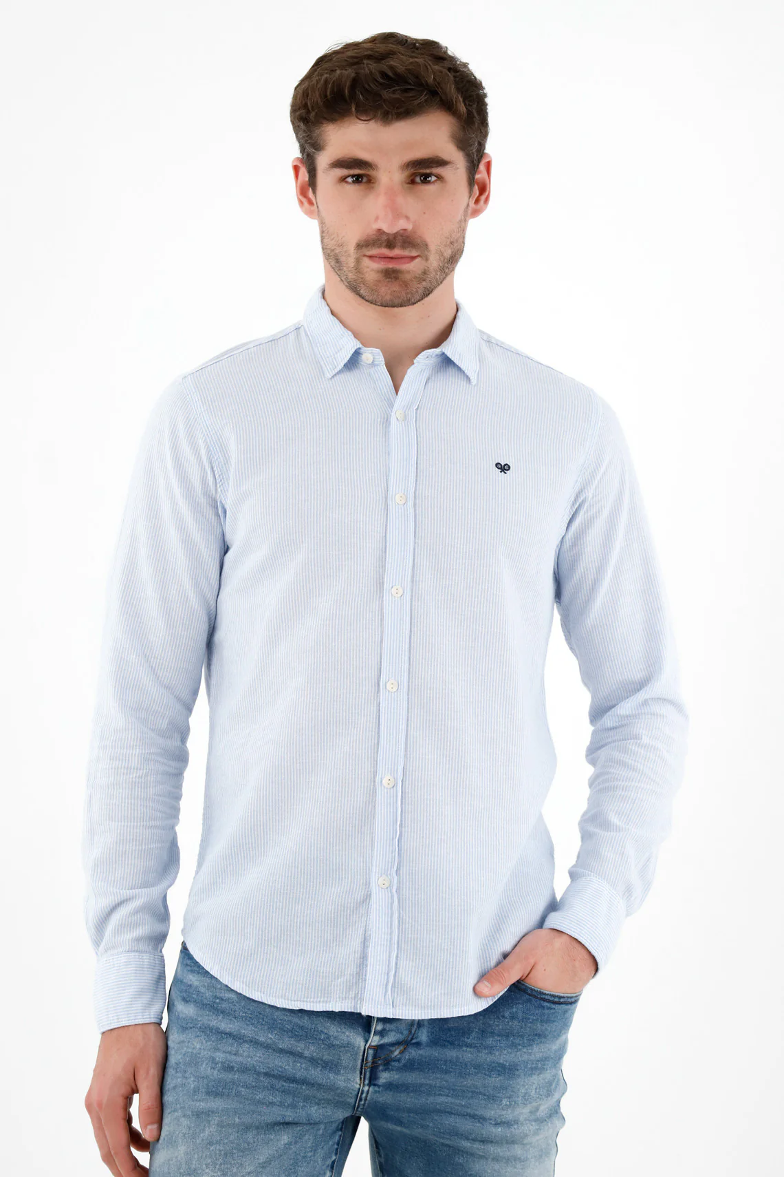Men's Blue Classic Shirt - Image 2