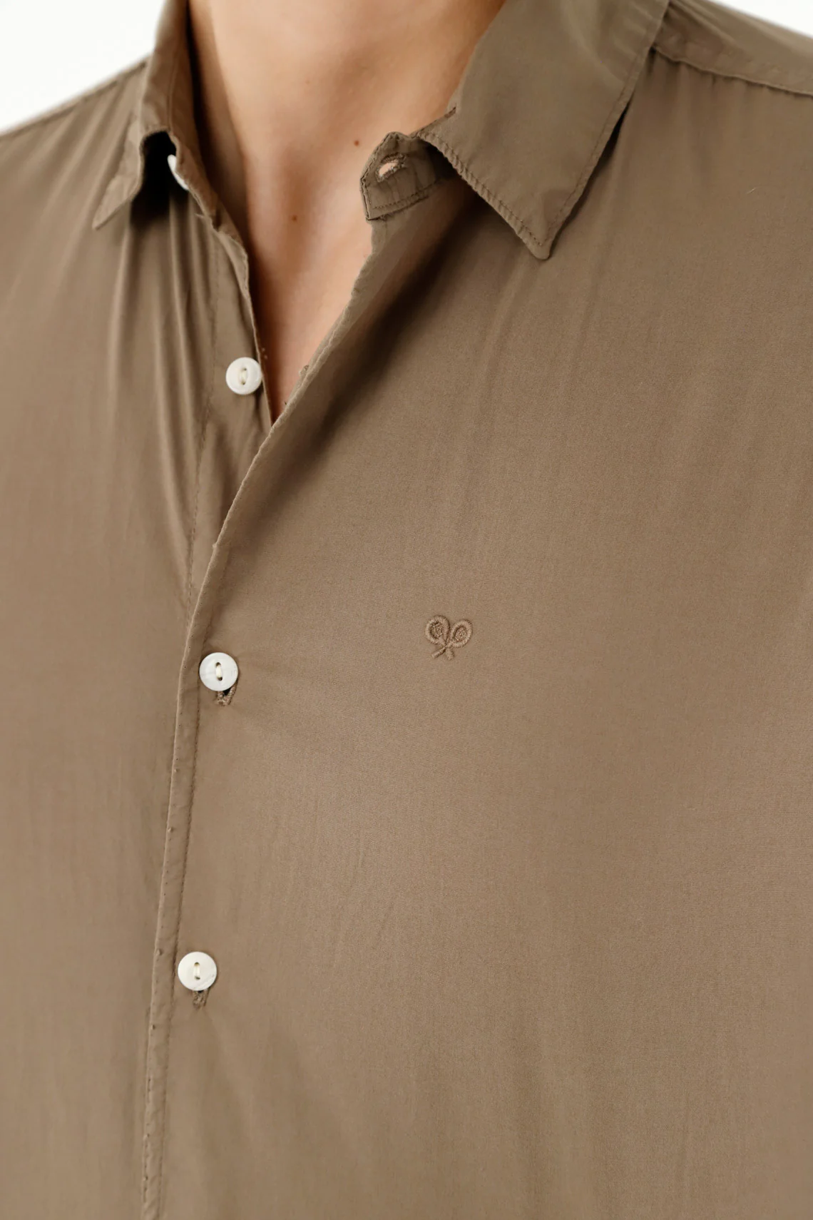 Men's Brown Long-Sleeve Shirt - Image 2