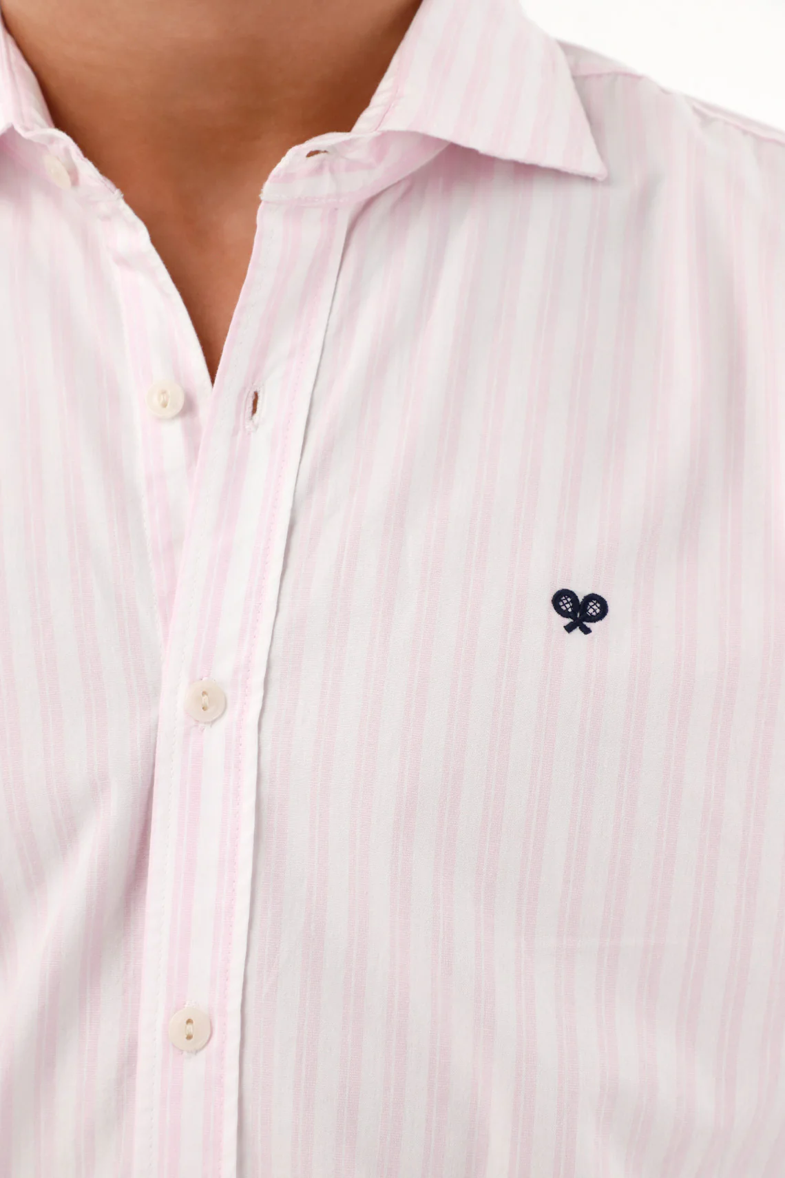 Men's Pink Striped Shirt - Image 3