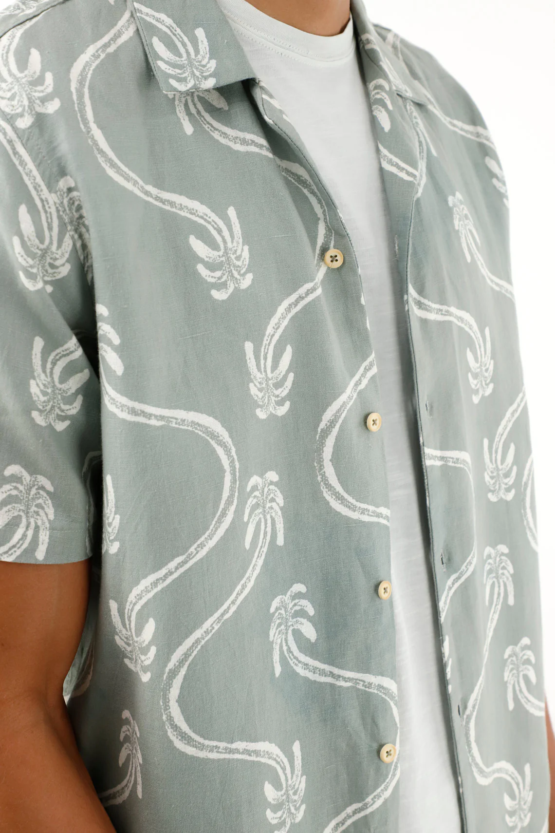 Men's palm print shirt - Image 2