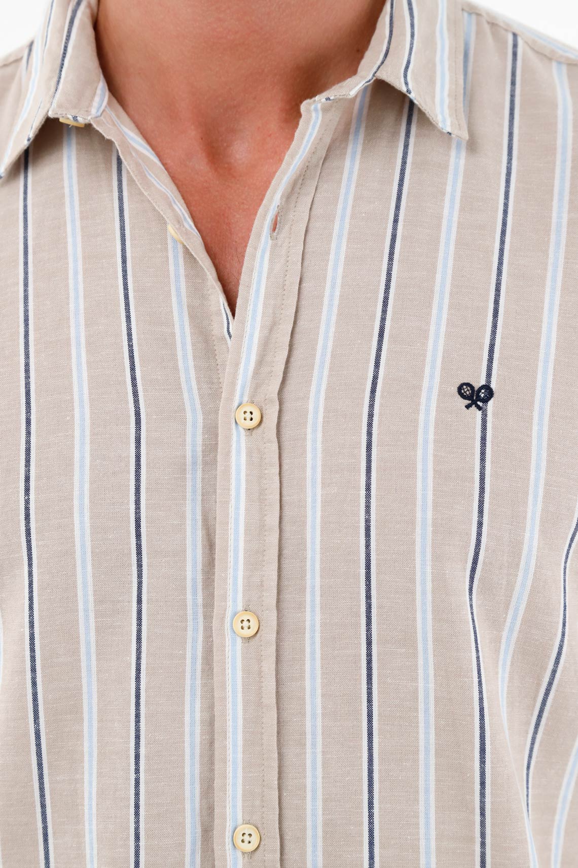 Men's Brown Long Sleeve Shirt - Image 3