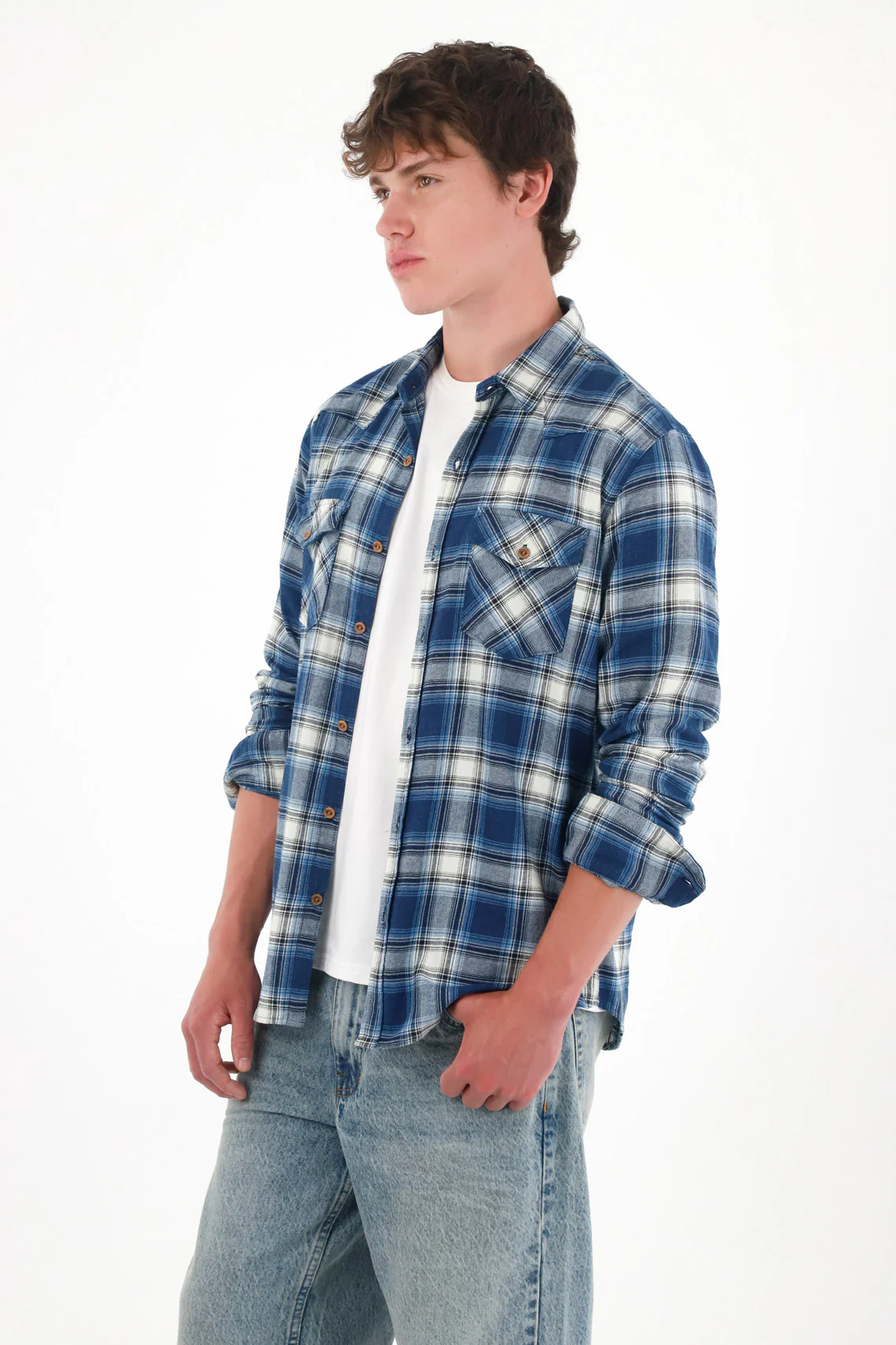 Men's Long Sleeve Plaid Shirt