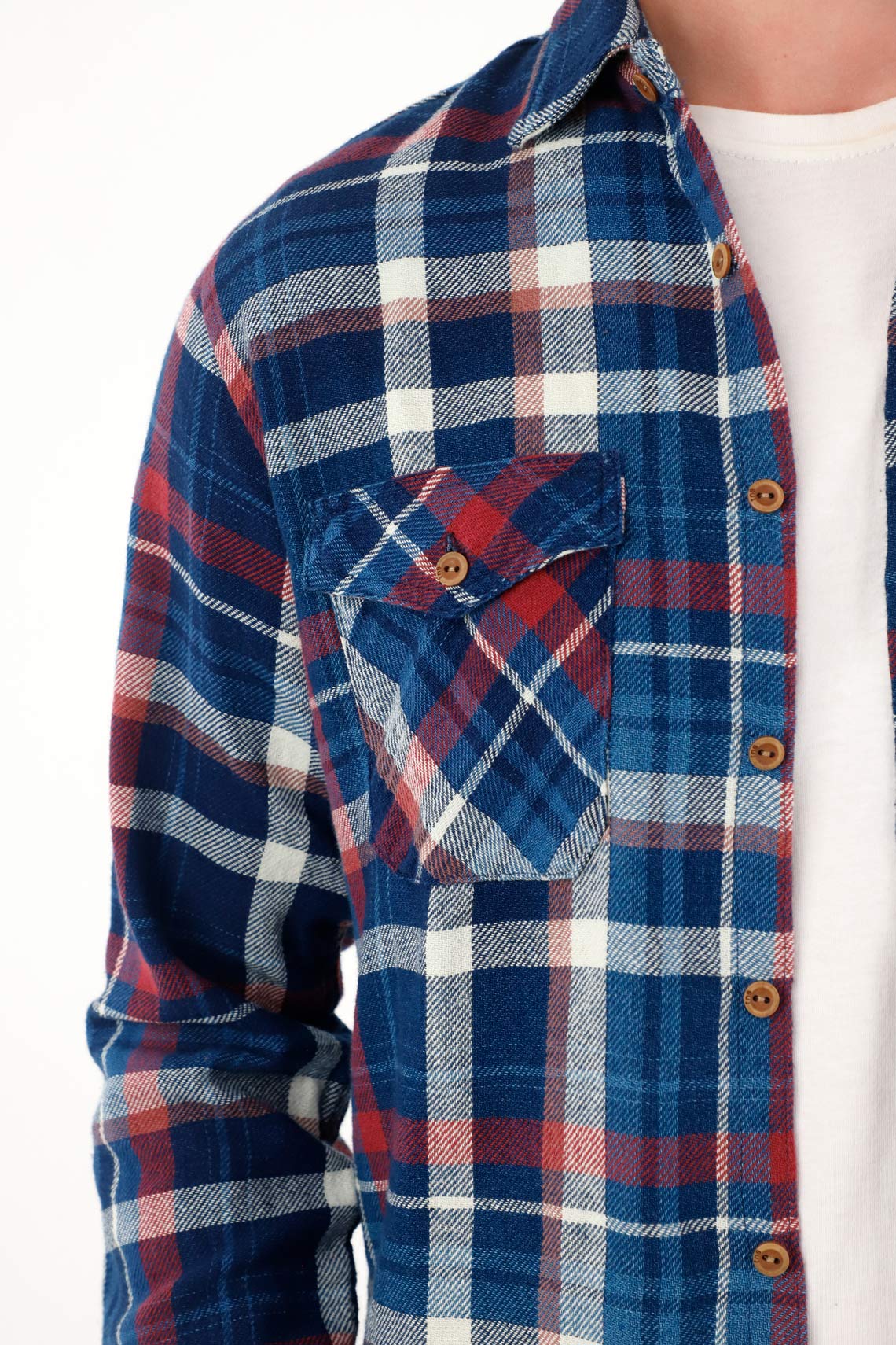 Multicolor Checkered Long Sleeve Shirt for Men - Image 2