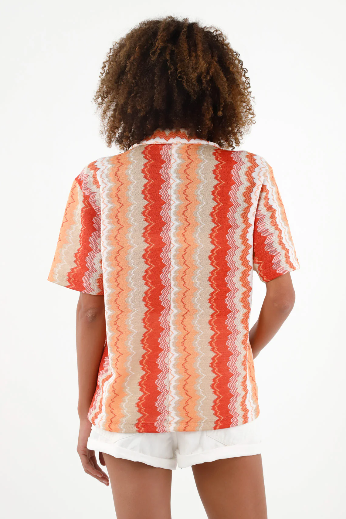 Women's Printed Bowling Shirt - Image 4