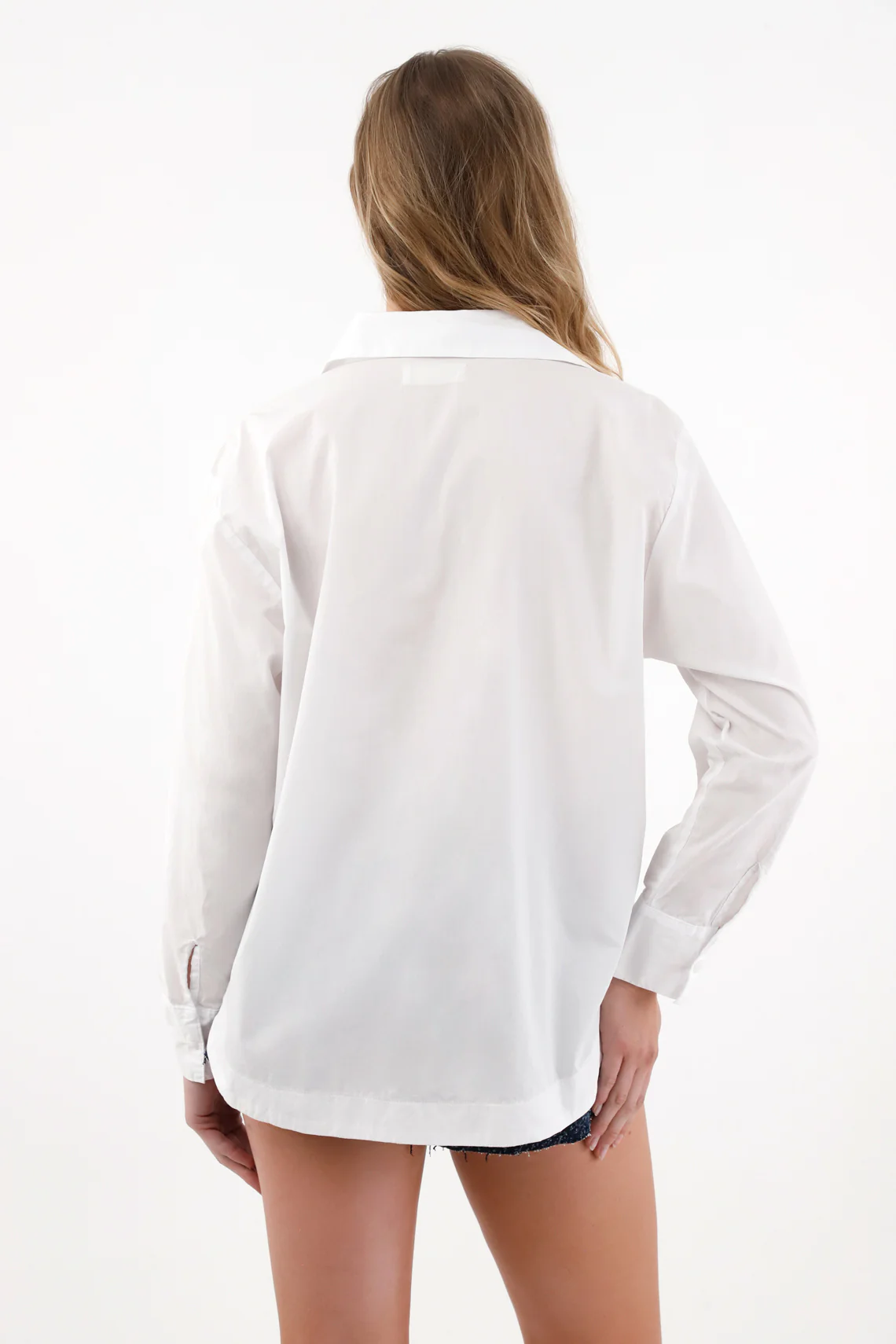 Women's Oversized 100% Cotton White Shirt - Image 2