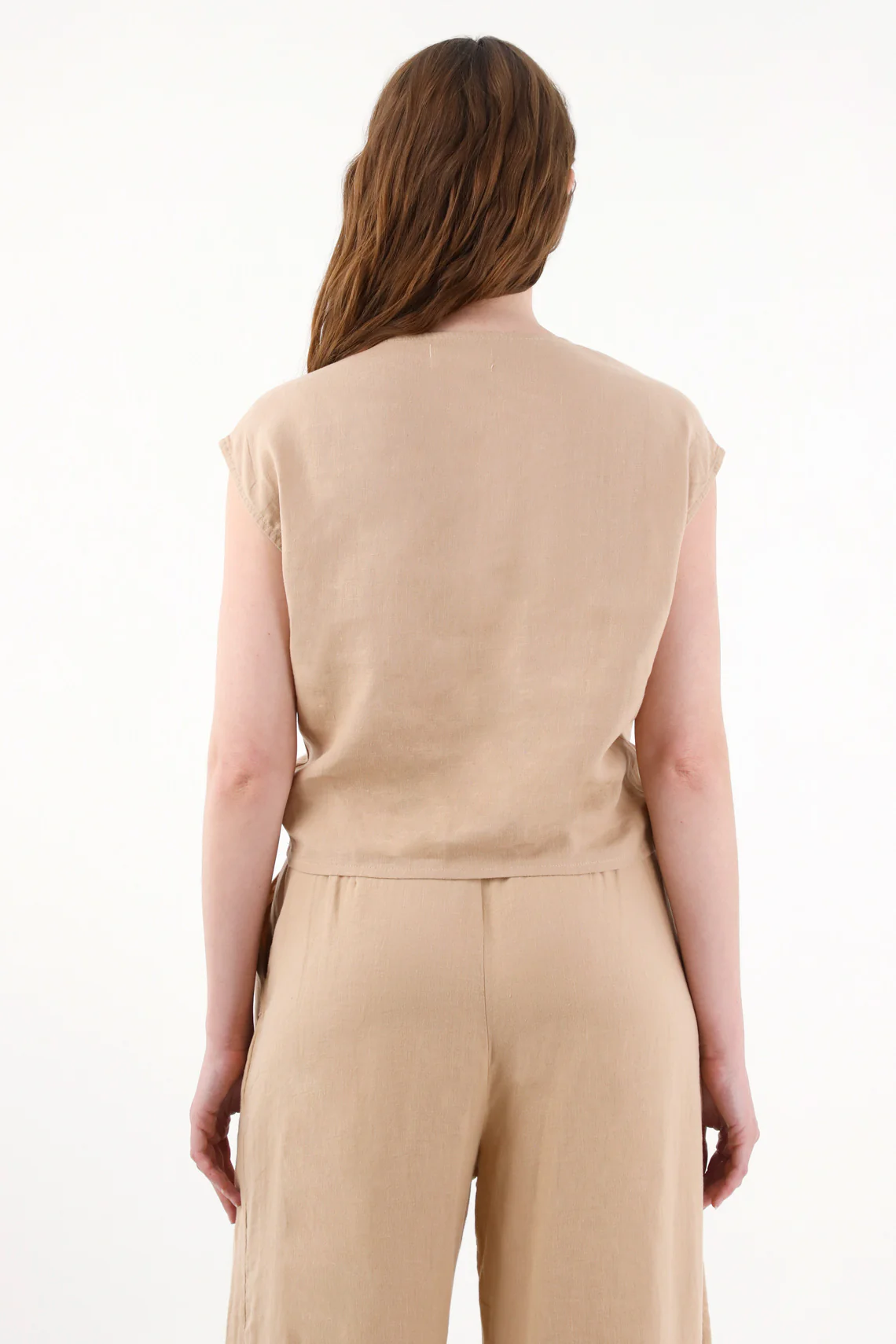 Women’s 100% Linen Loose-Fit Shirt - Image 5