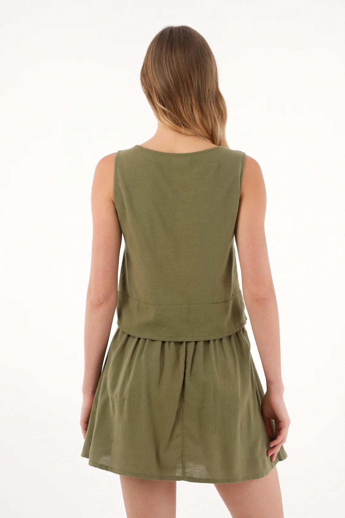 Women's Green Front Adjustable Strap Shirt - Image 4