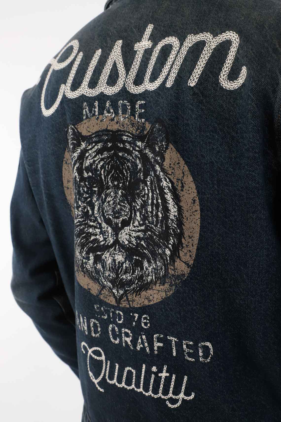 Printed Denim Jacket for Men - Image 5