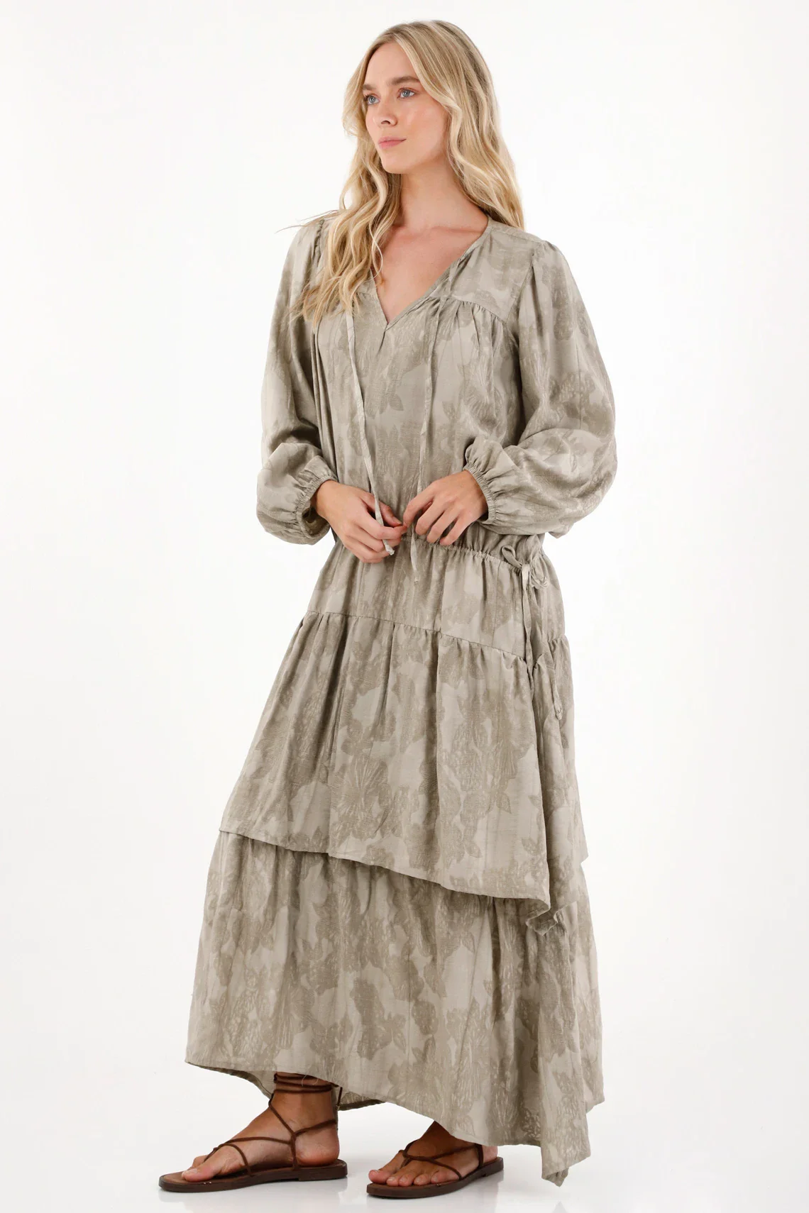 Long Dress with Floral Print for Women - Image 2