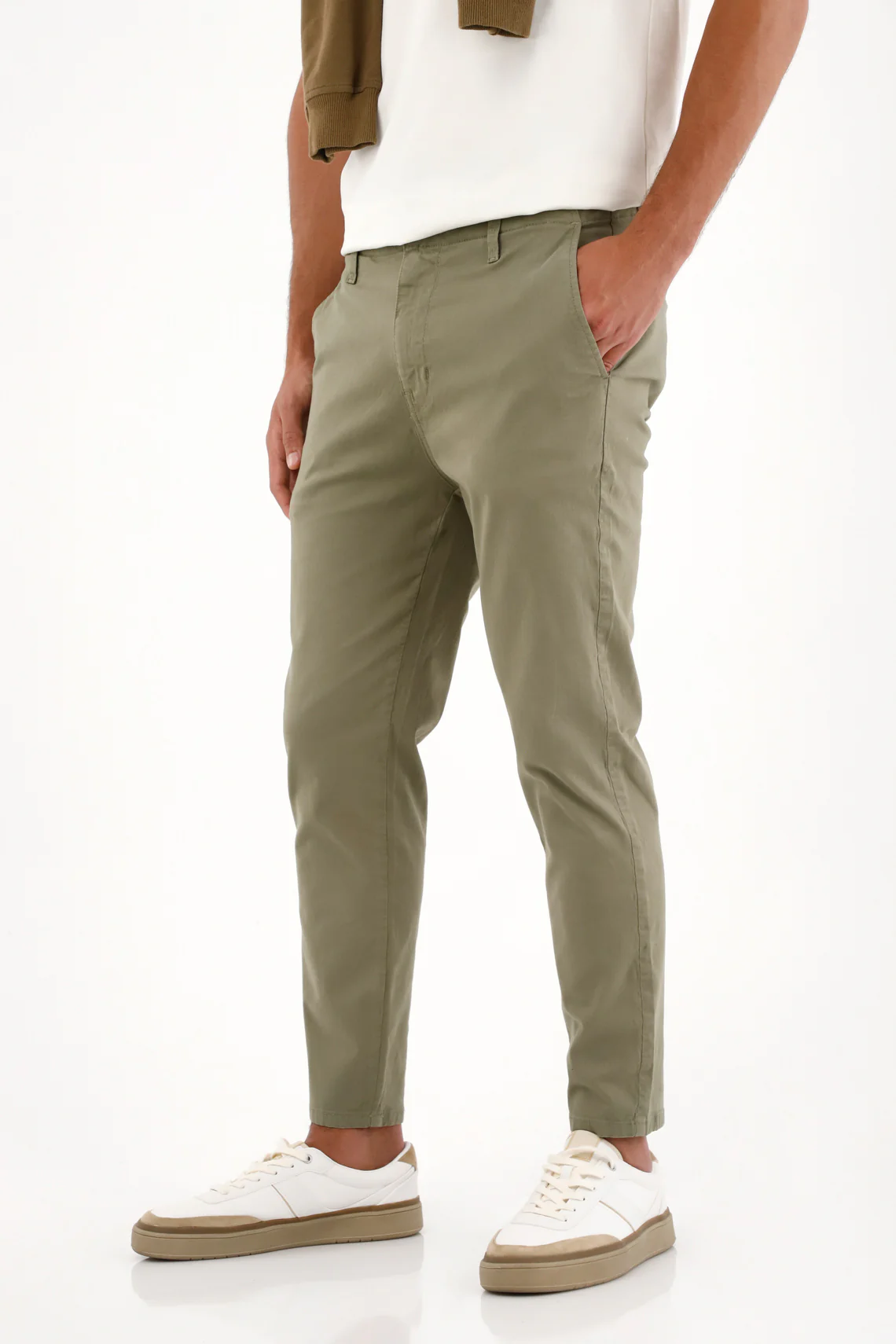 Green Chinos for Men - Image 2