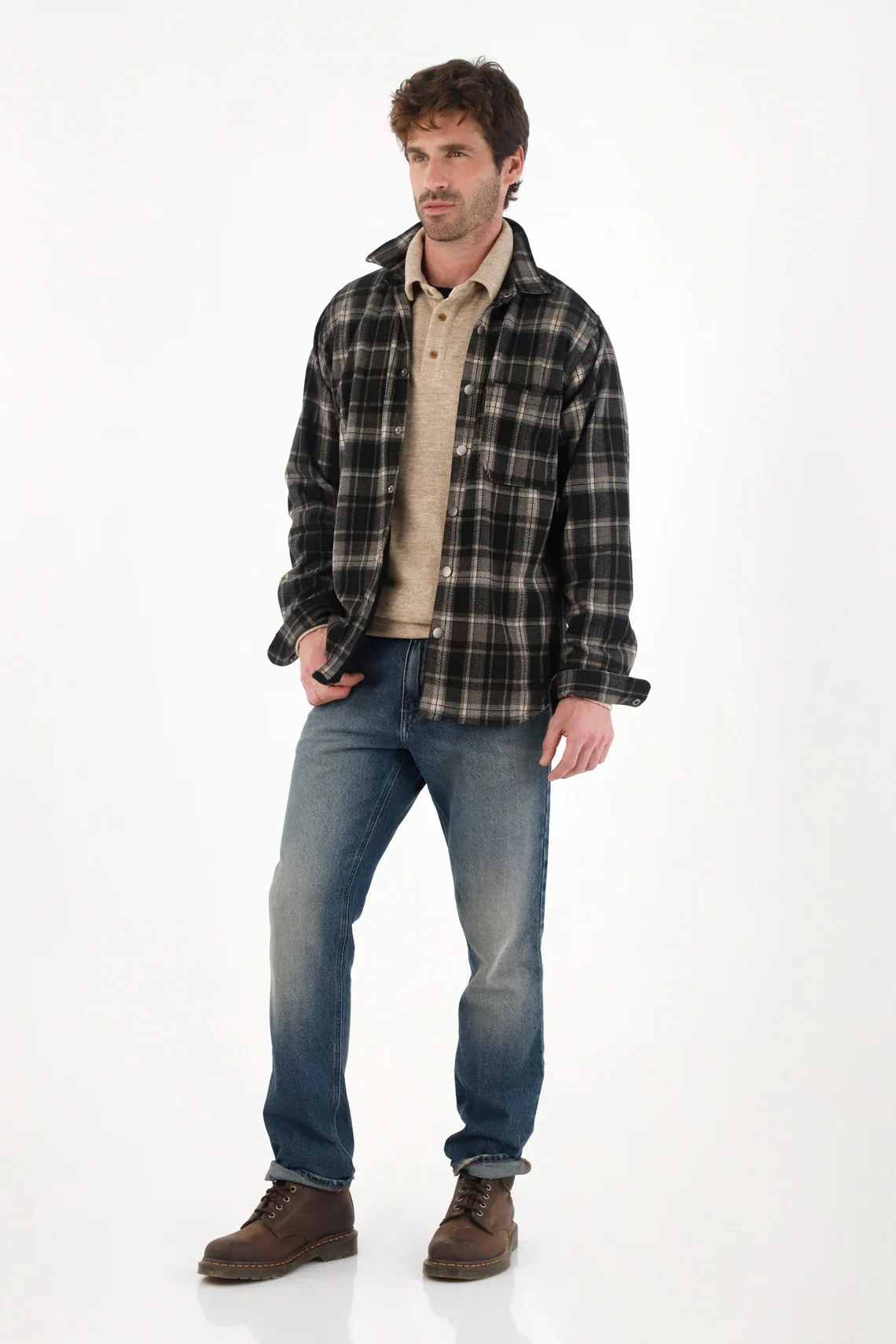 Classic Jeans with Localized Distressing in Blue for Men - Image 2