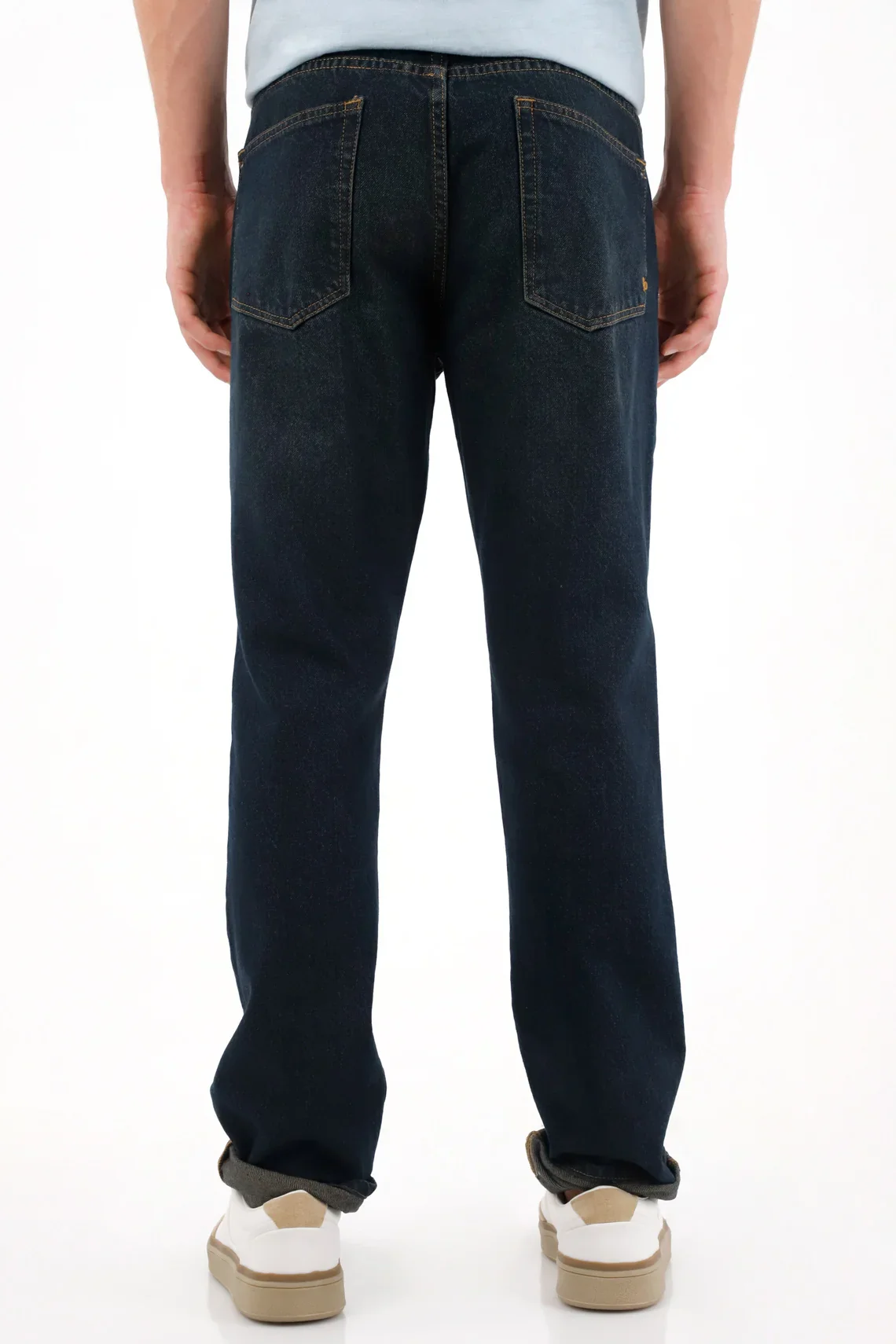 Skinny Jeans with 3D Wrinkles in Blue for Men - Image 5