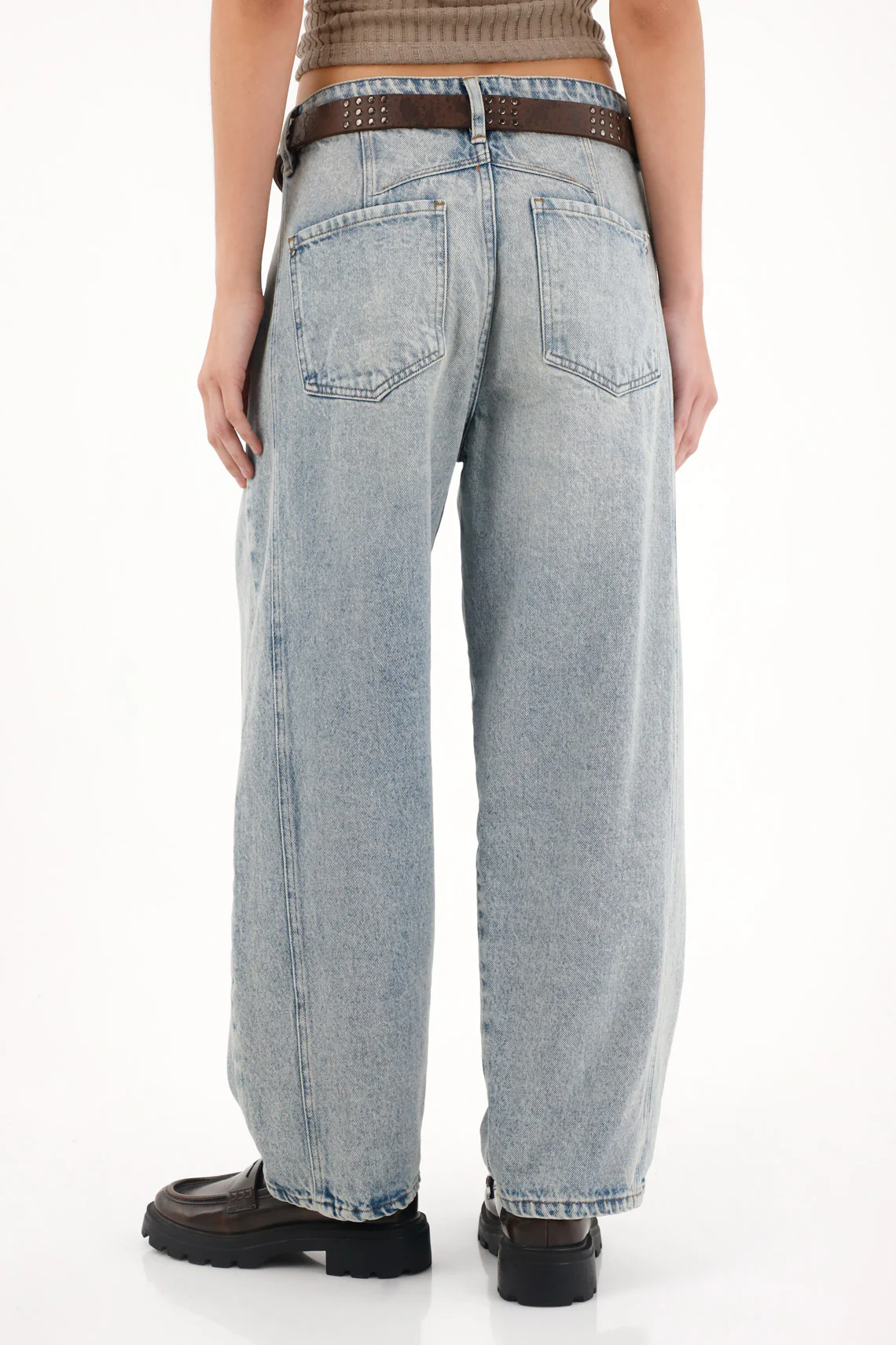 Women's Low-Rise Blue Horseshoe Jeans - Image 5