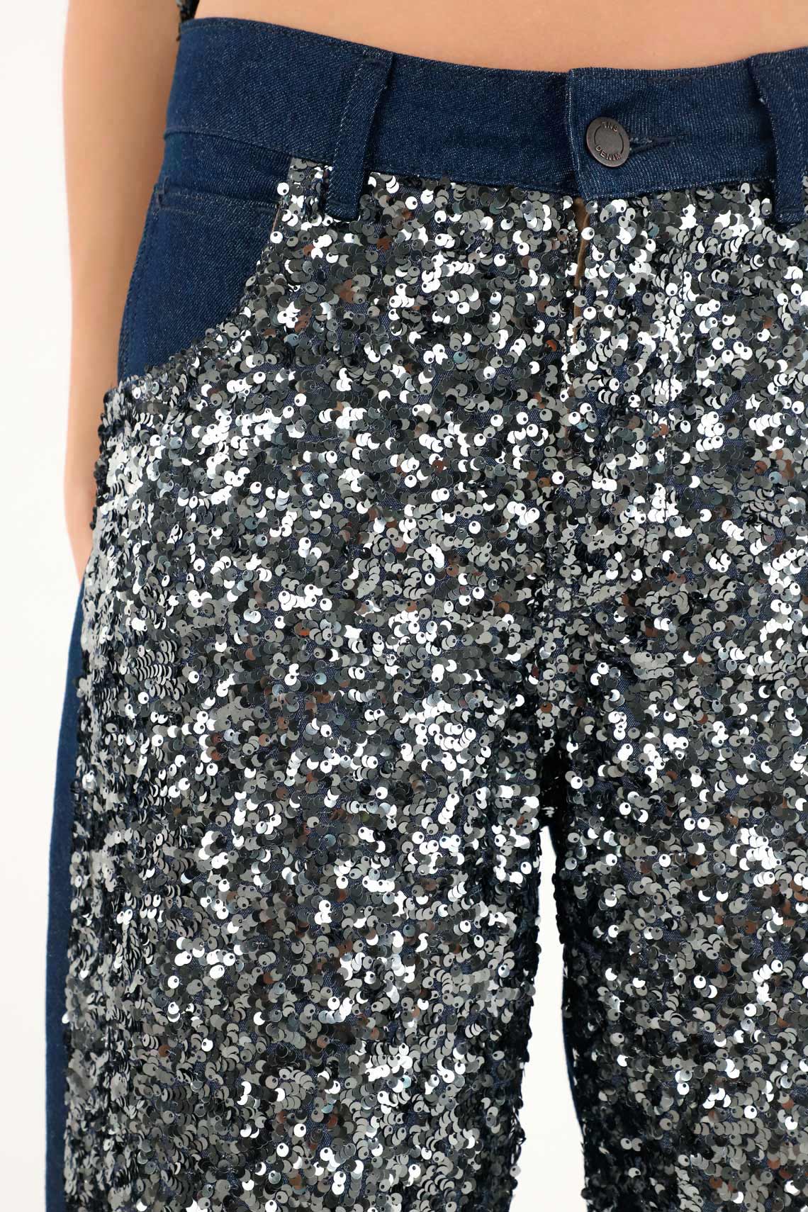 Women's Sequined Horseshoe Jeans - Image 3