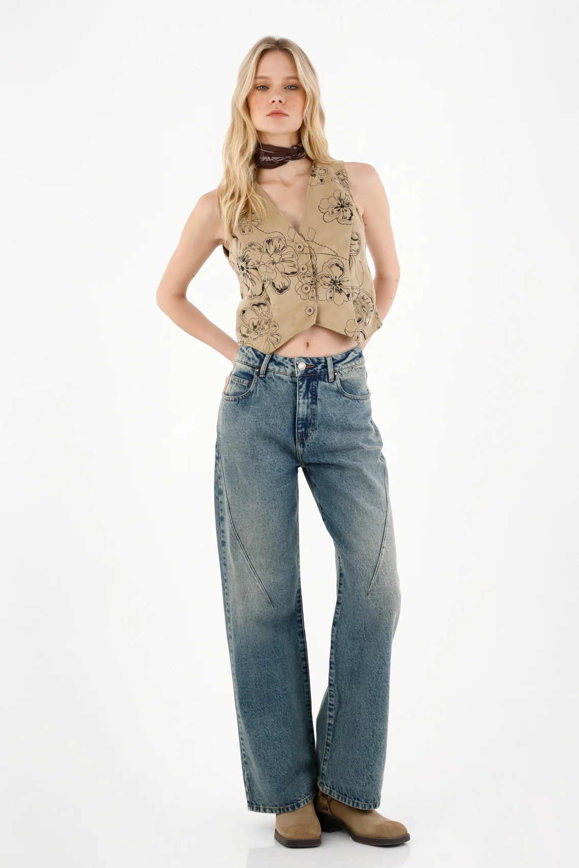 High Rise Wide Leg Jeans in Blue for Women - Image 2