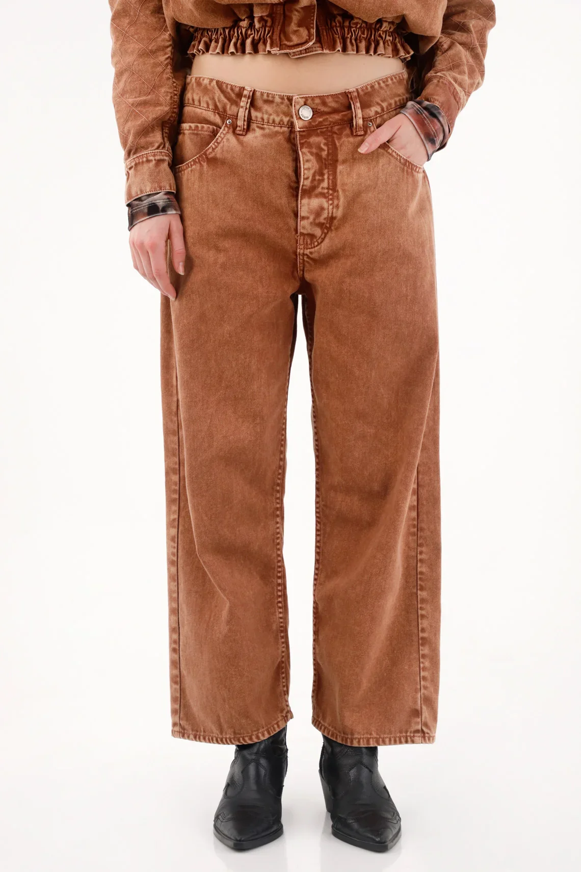 Straight Off-White Jeans for Women