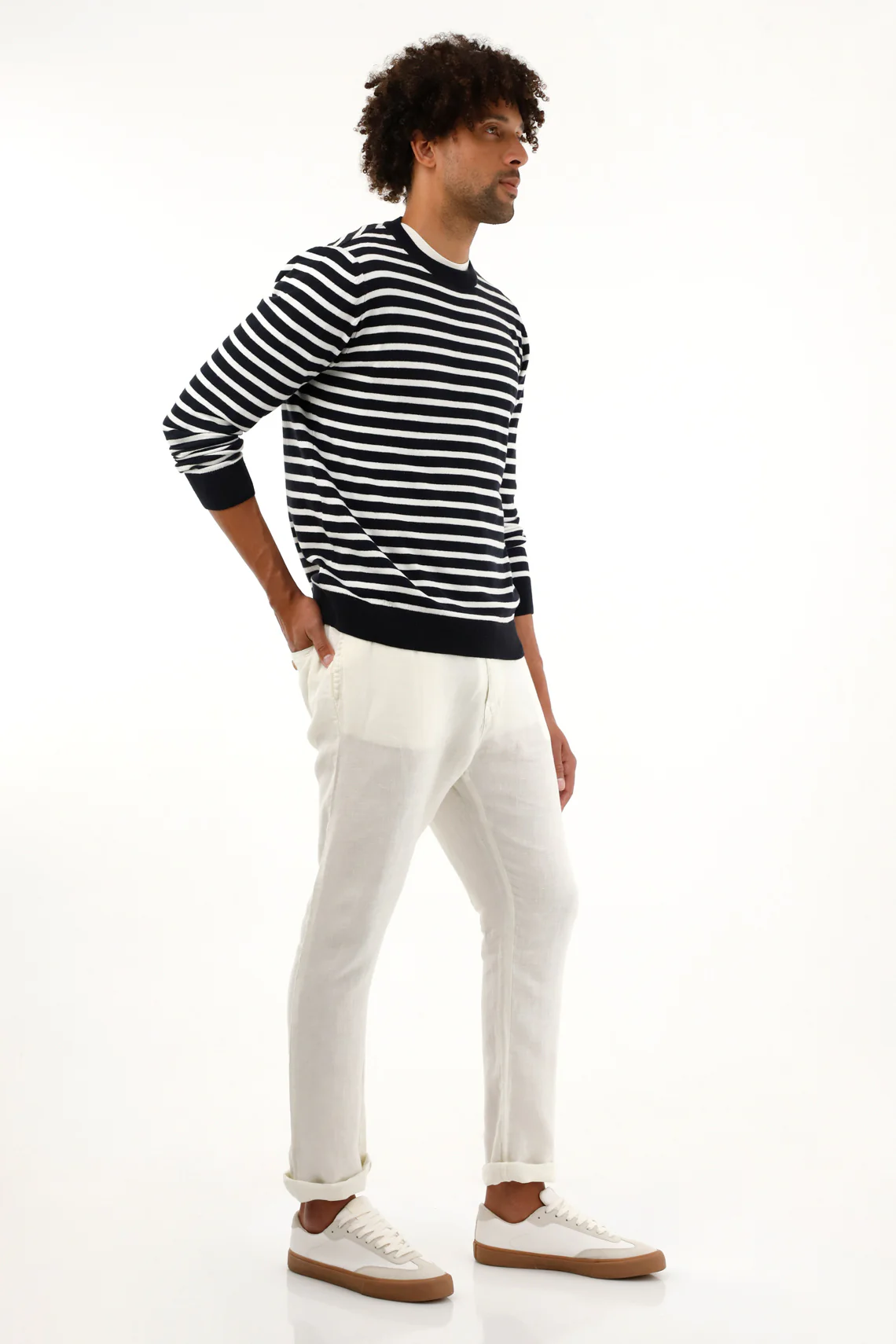 Men's 100% Linen Chino Pants - Image 2