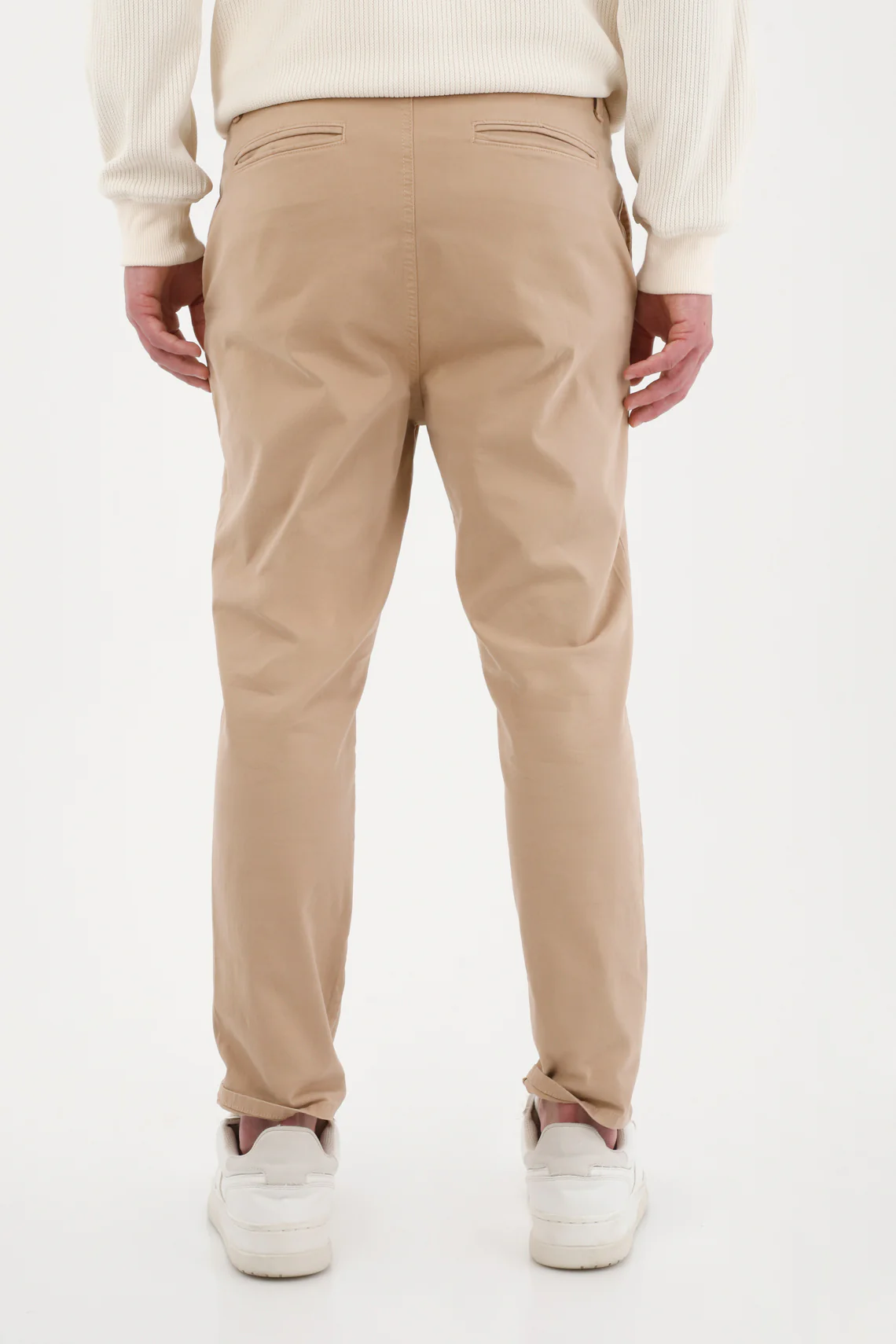 Men's Cream Chino Shorts - Image 2
