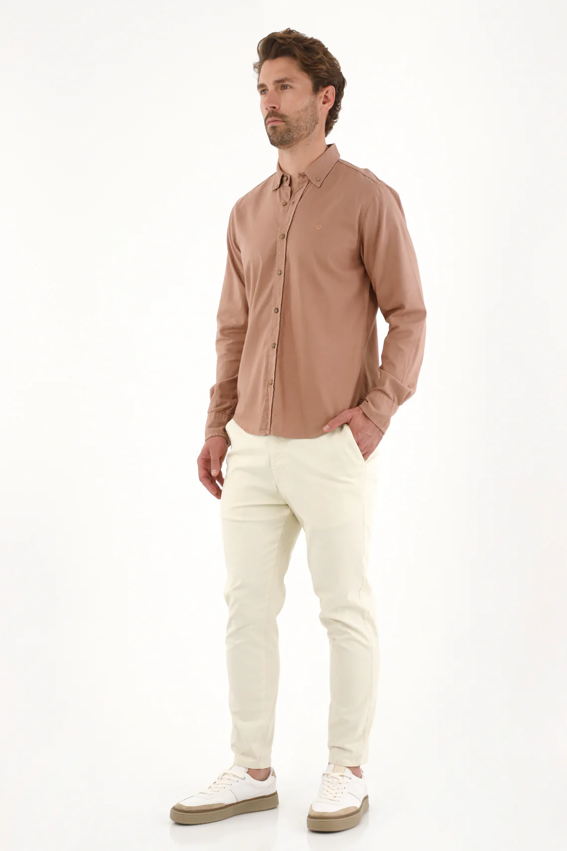 Men's Off-White Chino Pants - Image 2