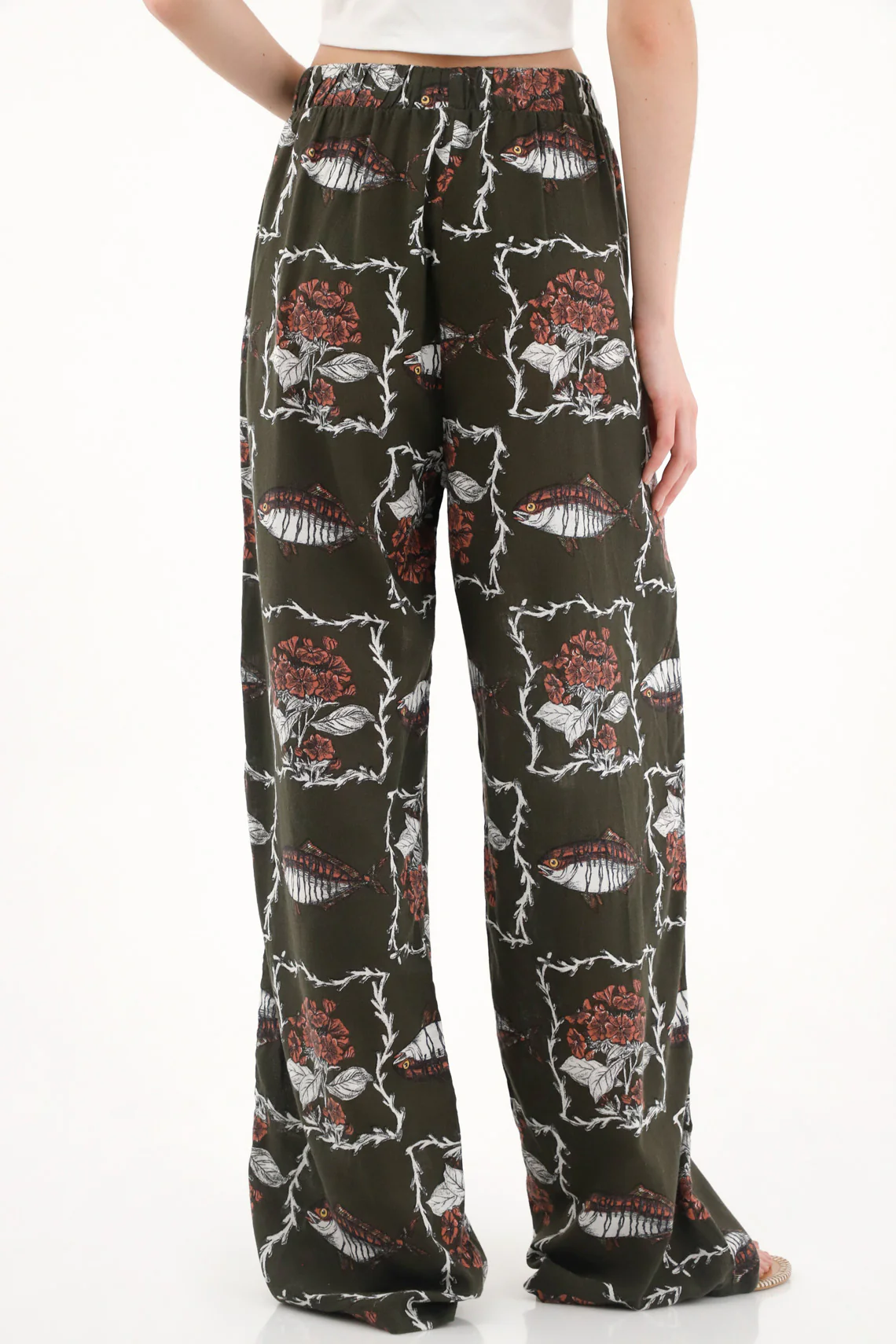 Women's Printed Straight Leg Pants - Image 4