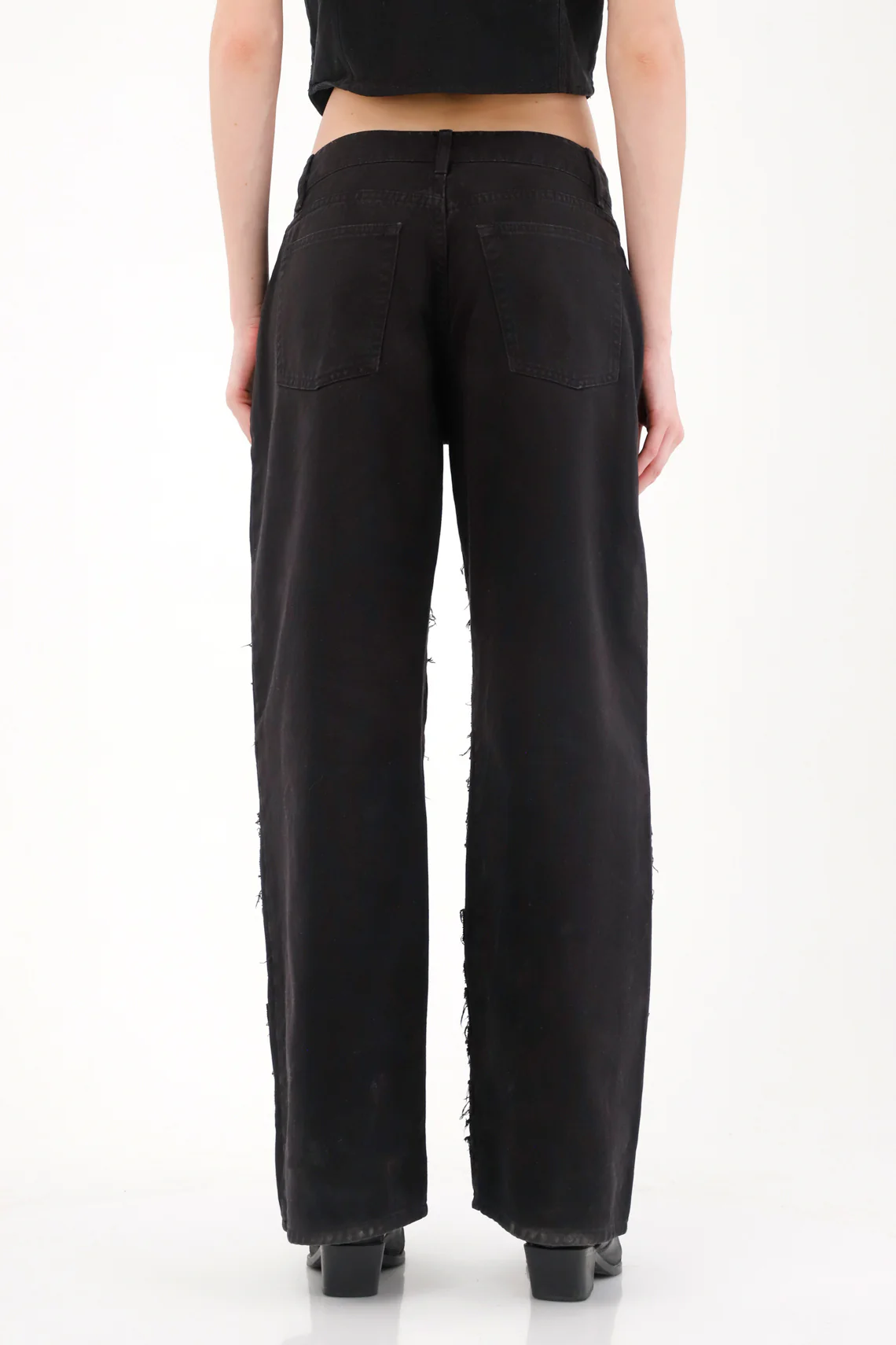 Women's High-Waisted Black Trousers - Image 5