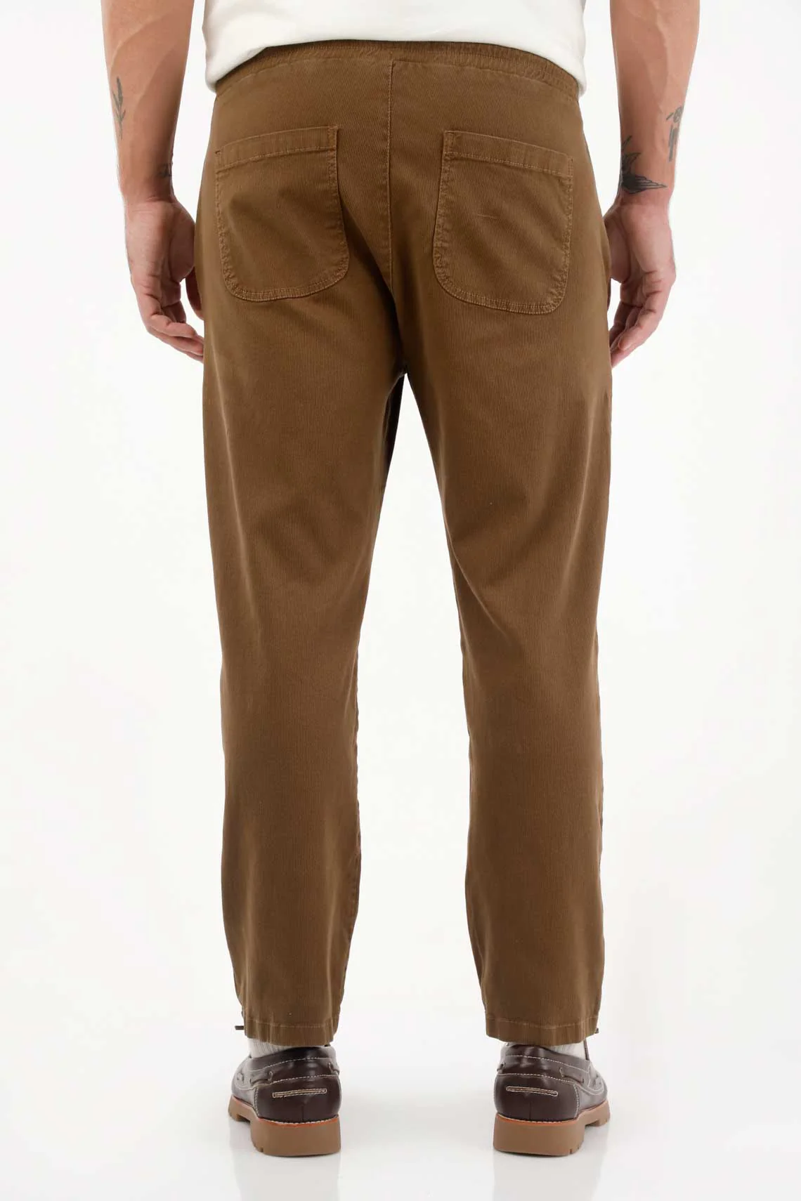 Straight Corduroy Pants in Brown for Men - Image 4