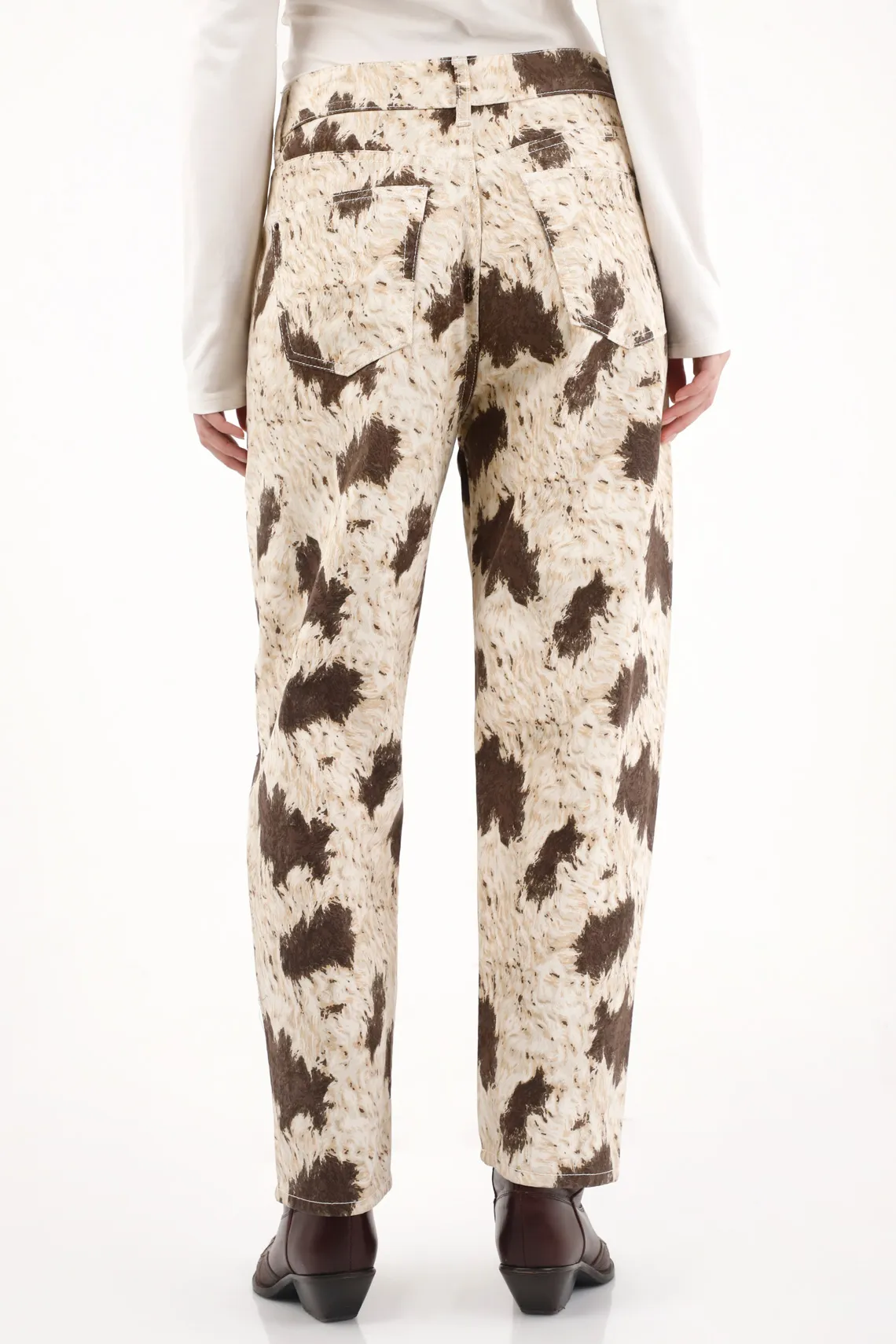 Barrel Pants in Printed Drill for Women - Image 4