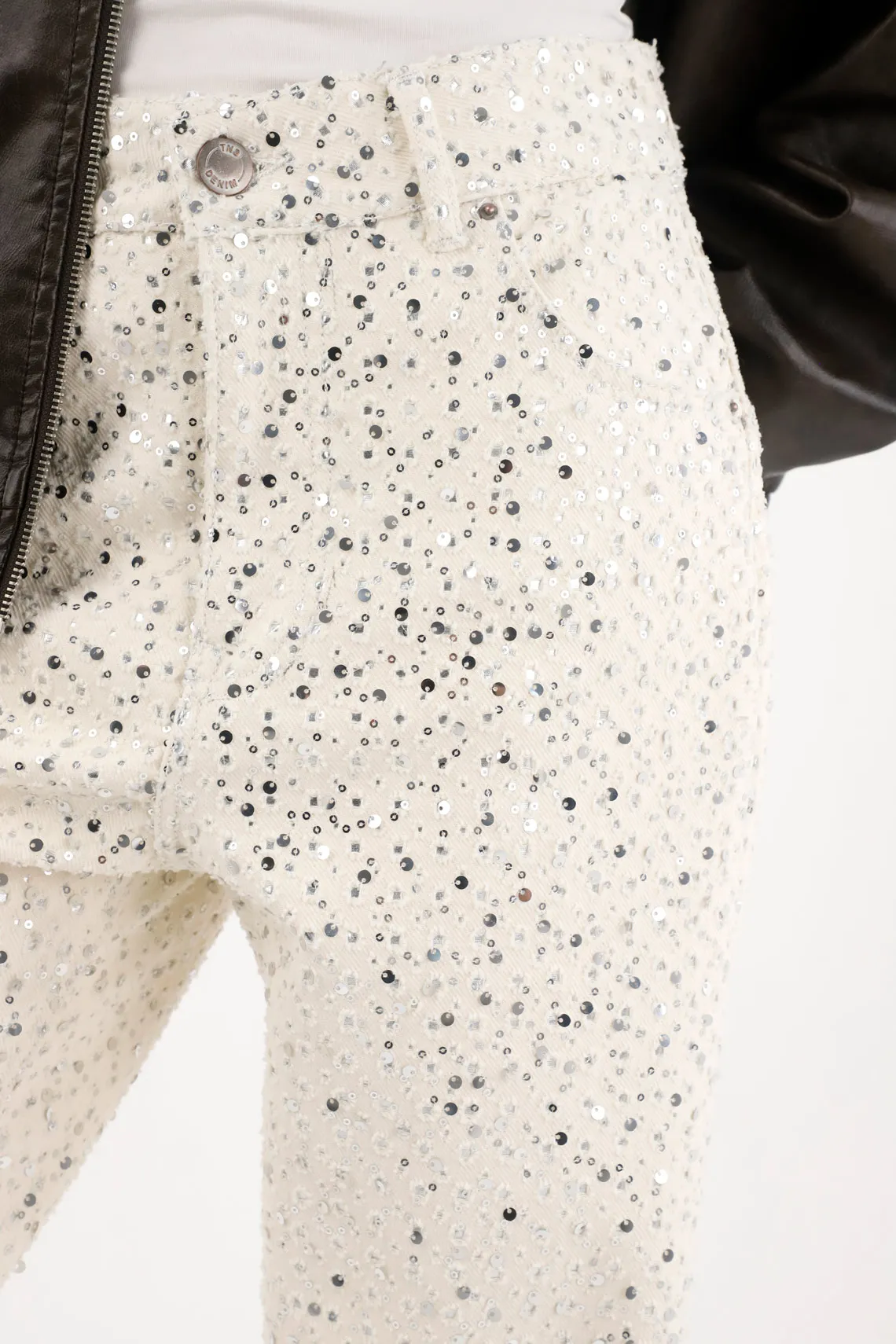 Straight Pants with Shine for Women - Image 4