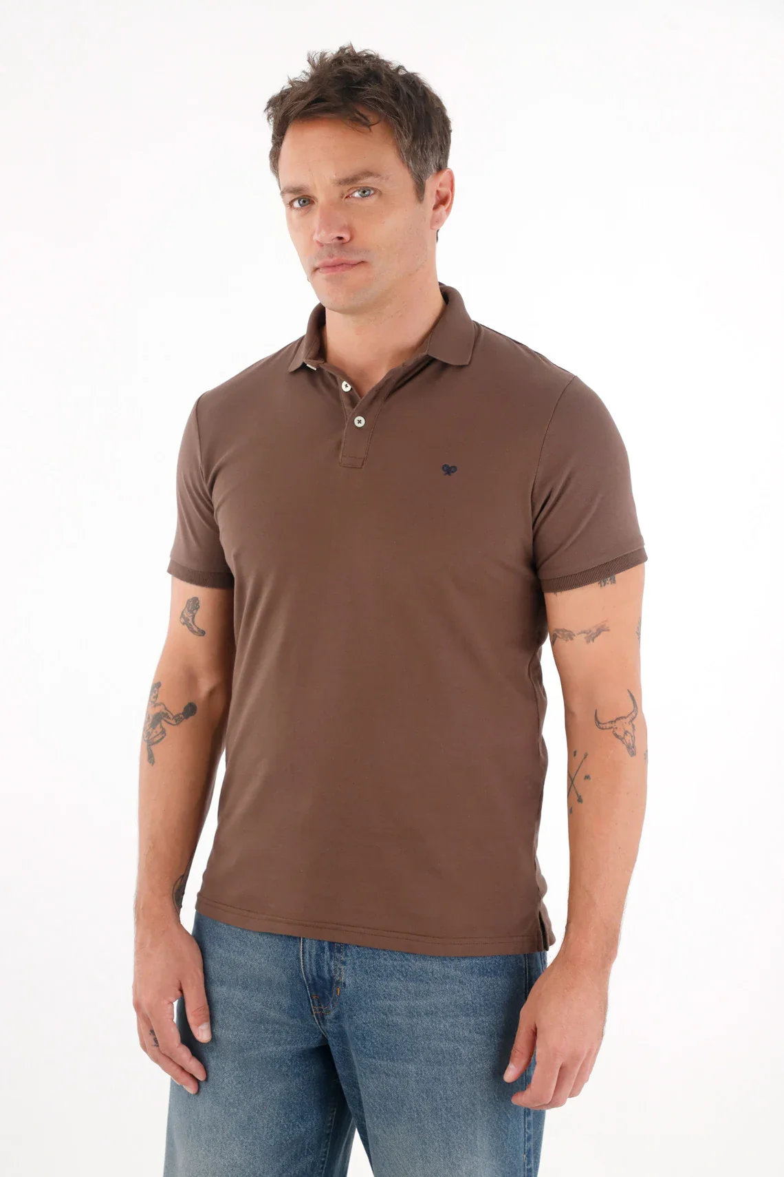 Polo Shirt with Mini Racket for Men - Image 3