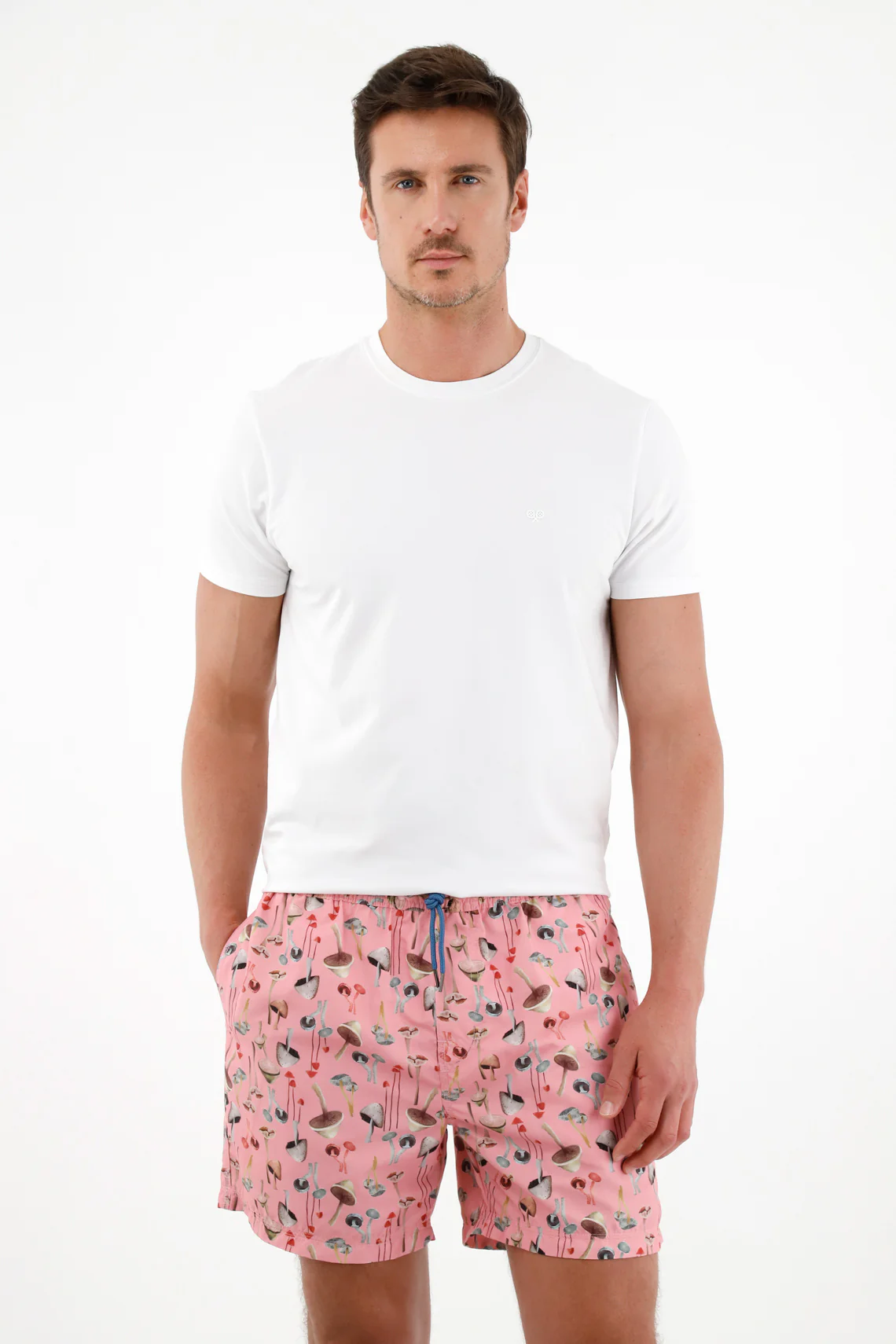 Men's Swim Trunks with Mushroom Print