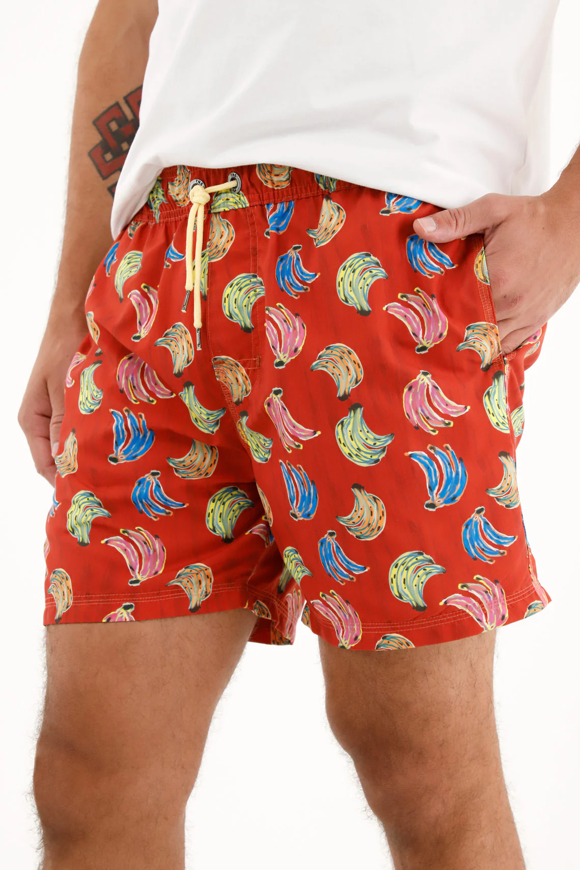 Men's Banana Print Swim Trunks - Image 2