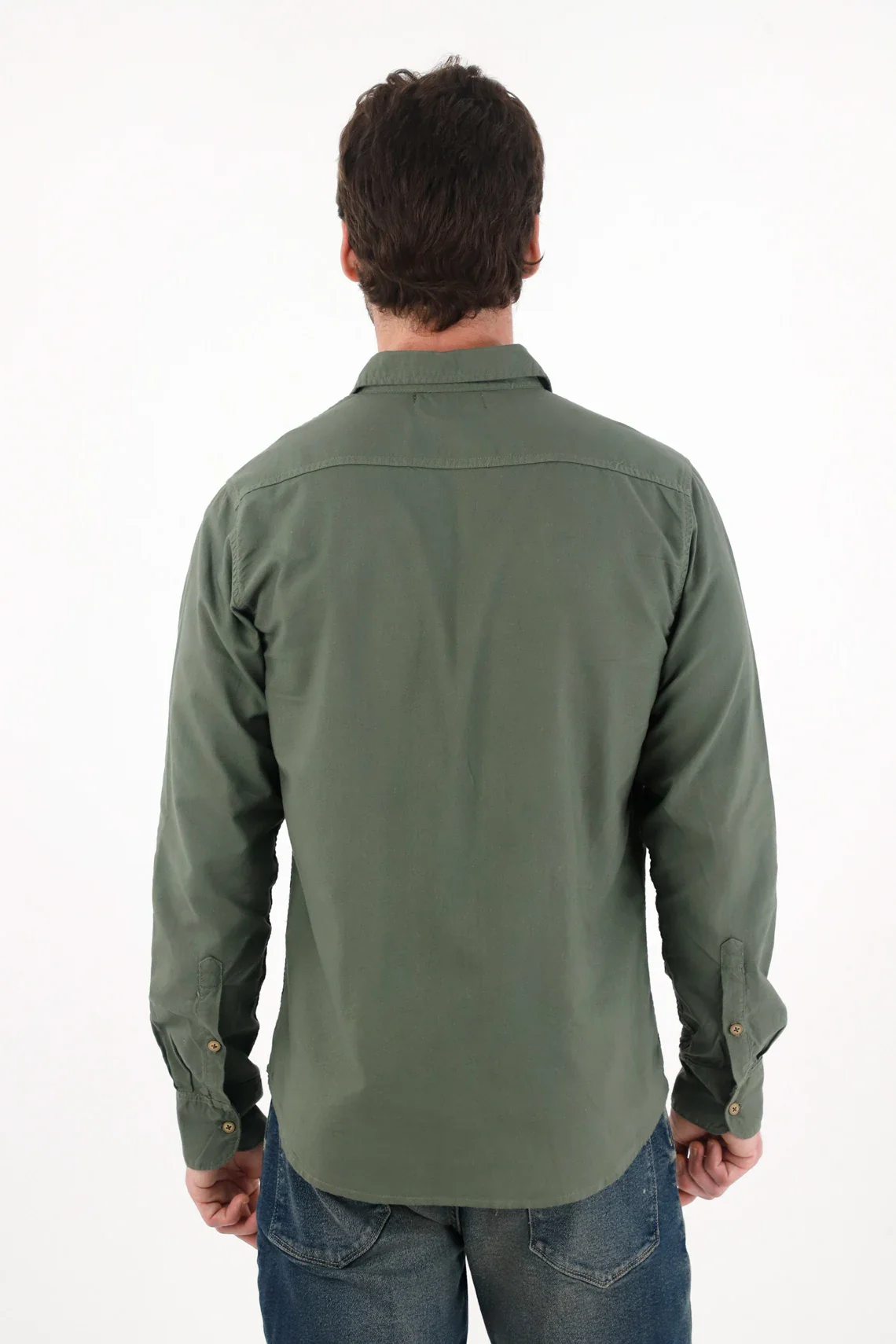 Green Long Sleeve Shirt for Men - Image 4