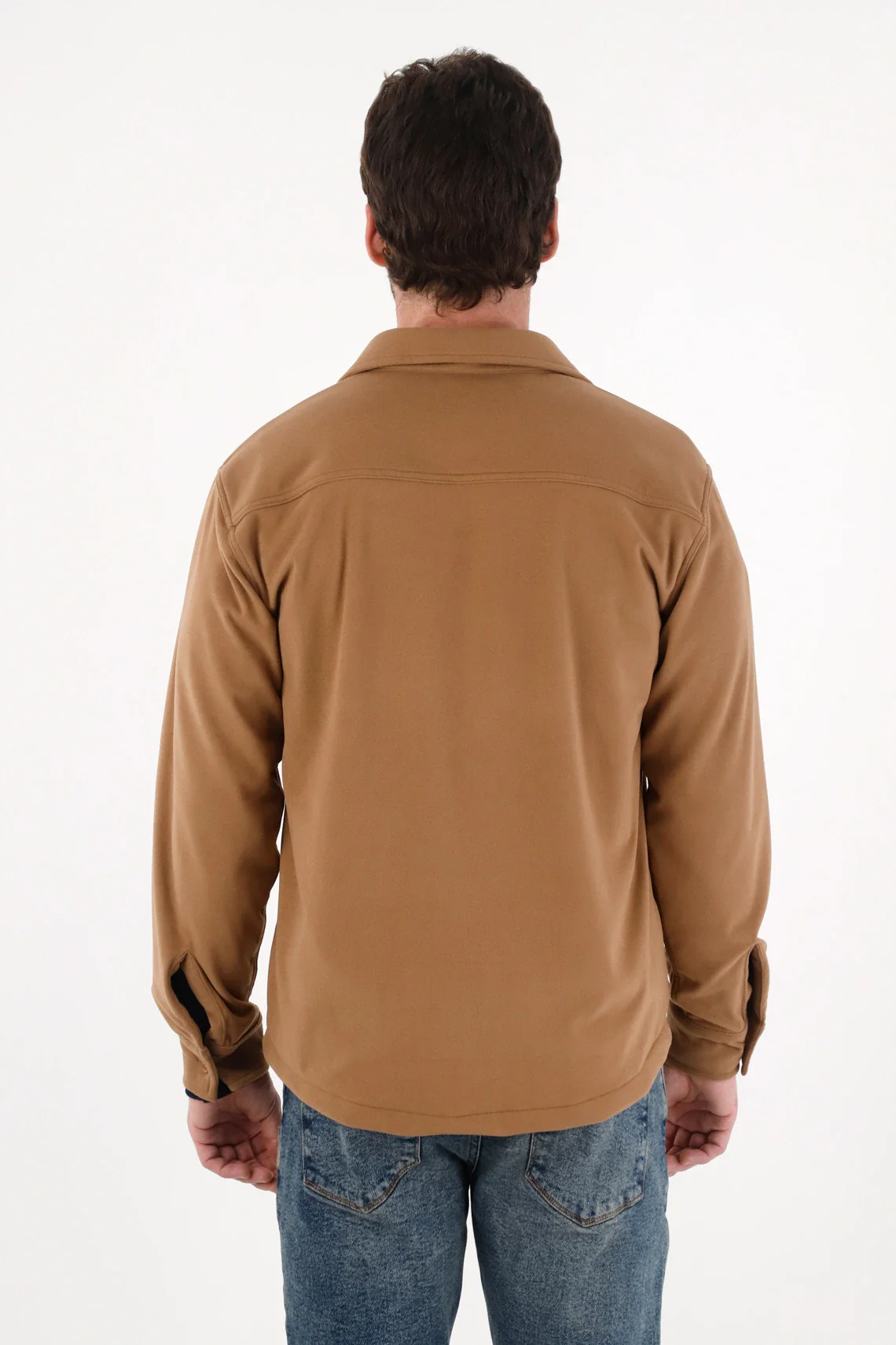 Classic Shirt with Brown Button Fit for Men - Image 4