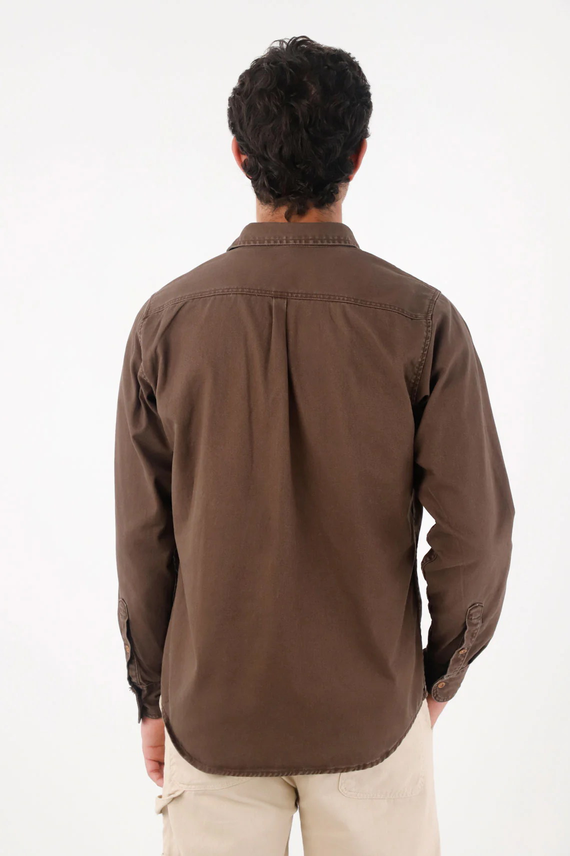 Brown Shirt Jacket for Men - Image 5