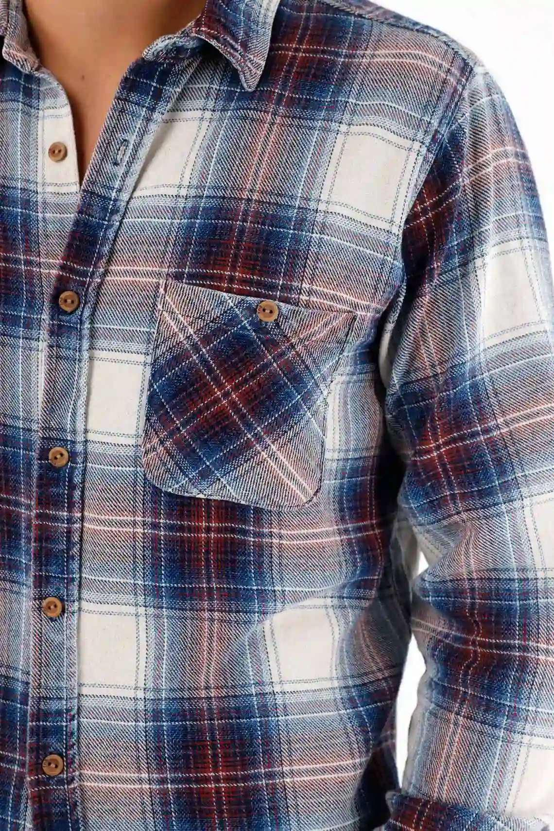 Checkered Blue Shirt for Men - Image 2