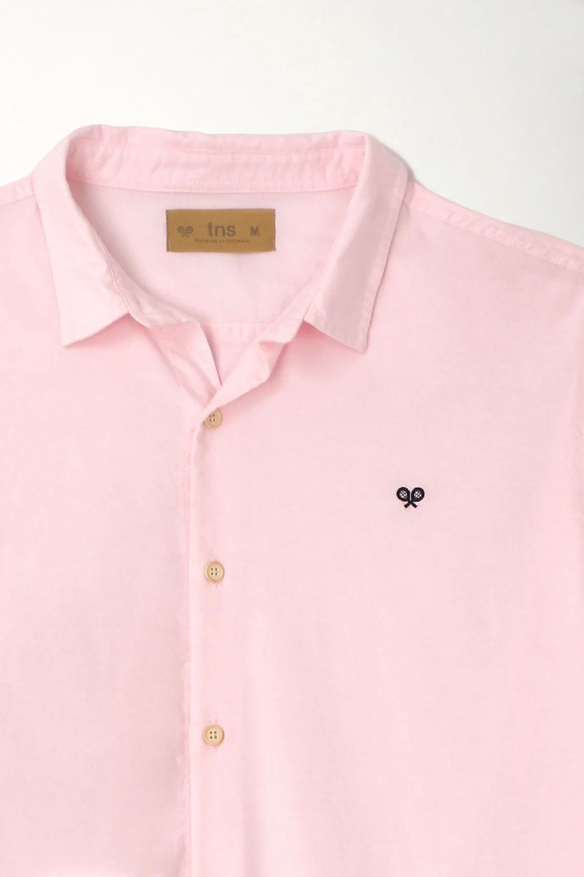 Classic collar long sleeve pink shirt for men - Image 3