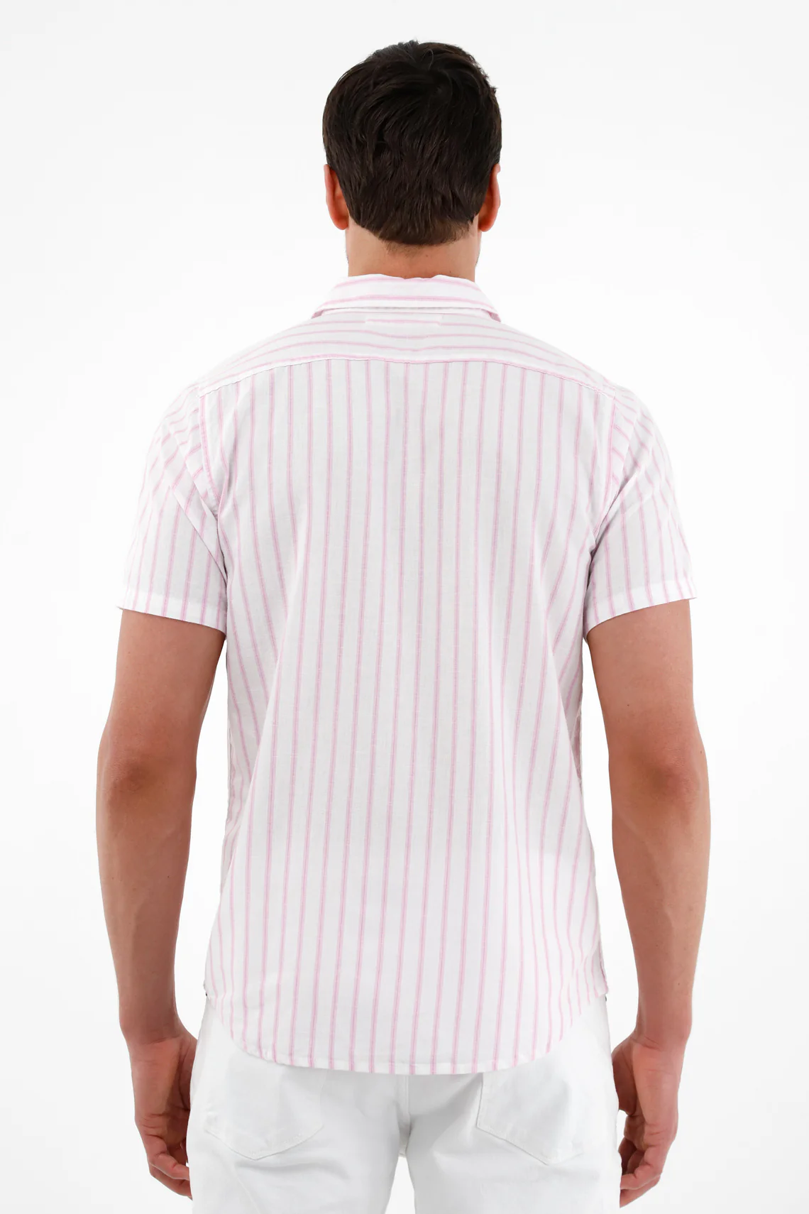 Pink Short Sleeve Shirt for Men - Image 4