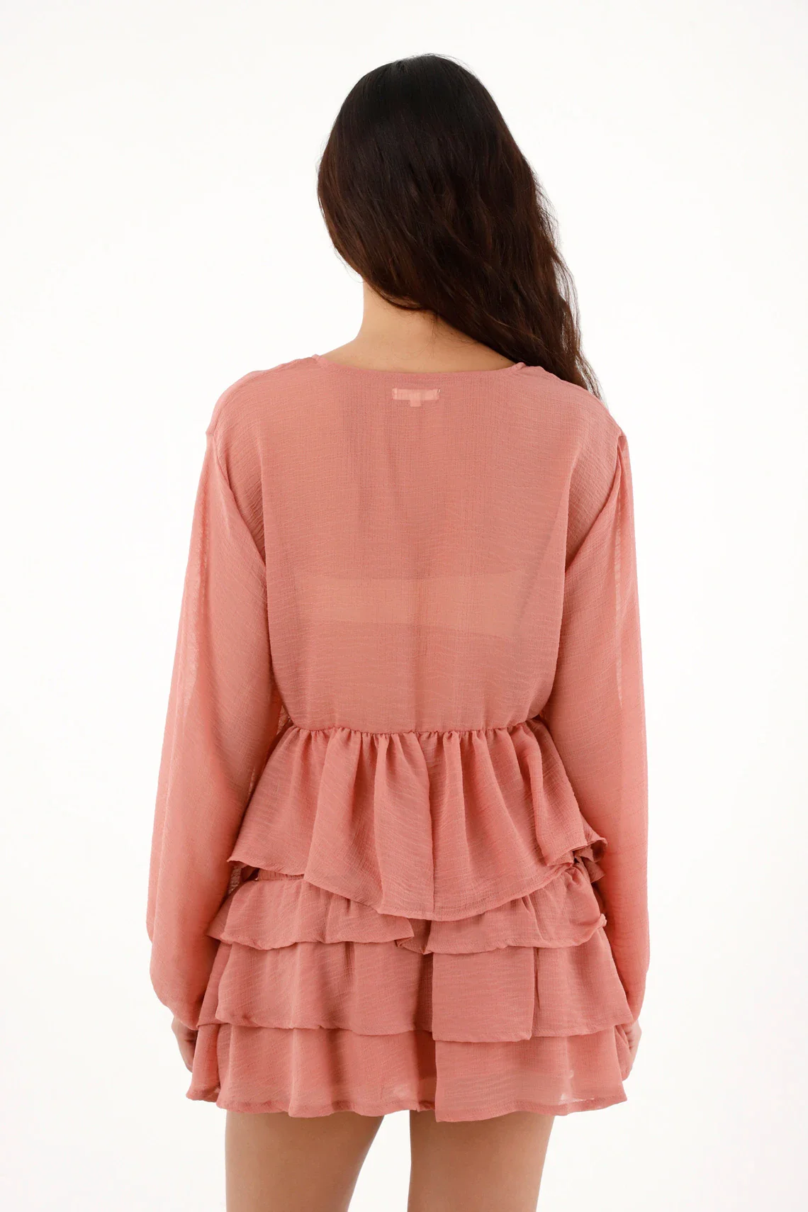 Long Sleeve Loose Pink Shirt for Women - Image 5
