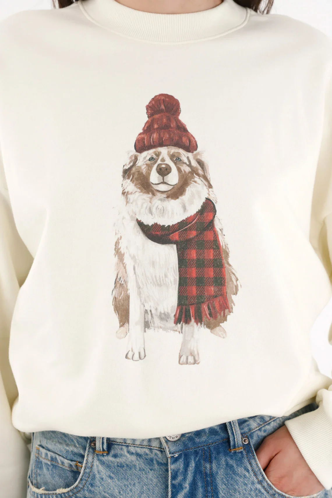 Christmas Print Sweatshirt for Women - Image 3