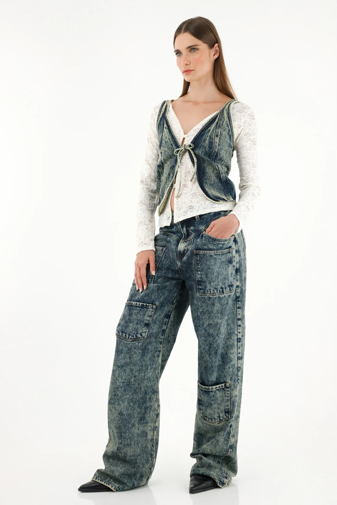 Women's denim vest - Image 3