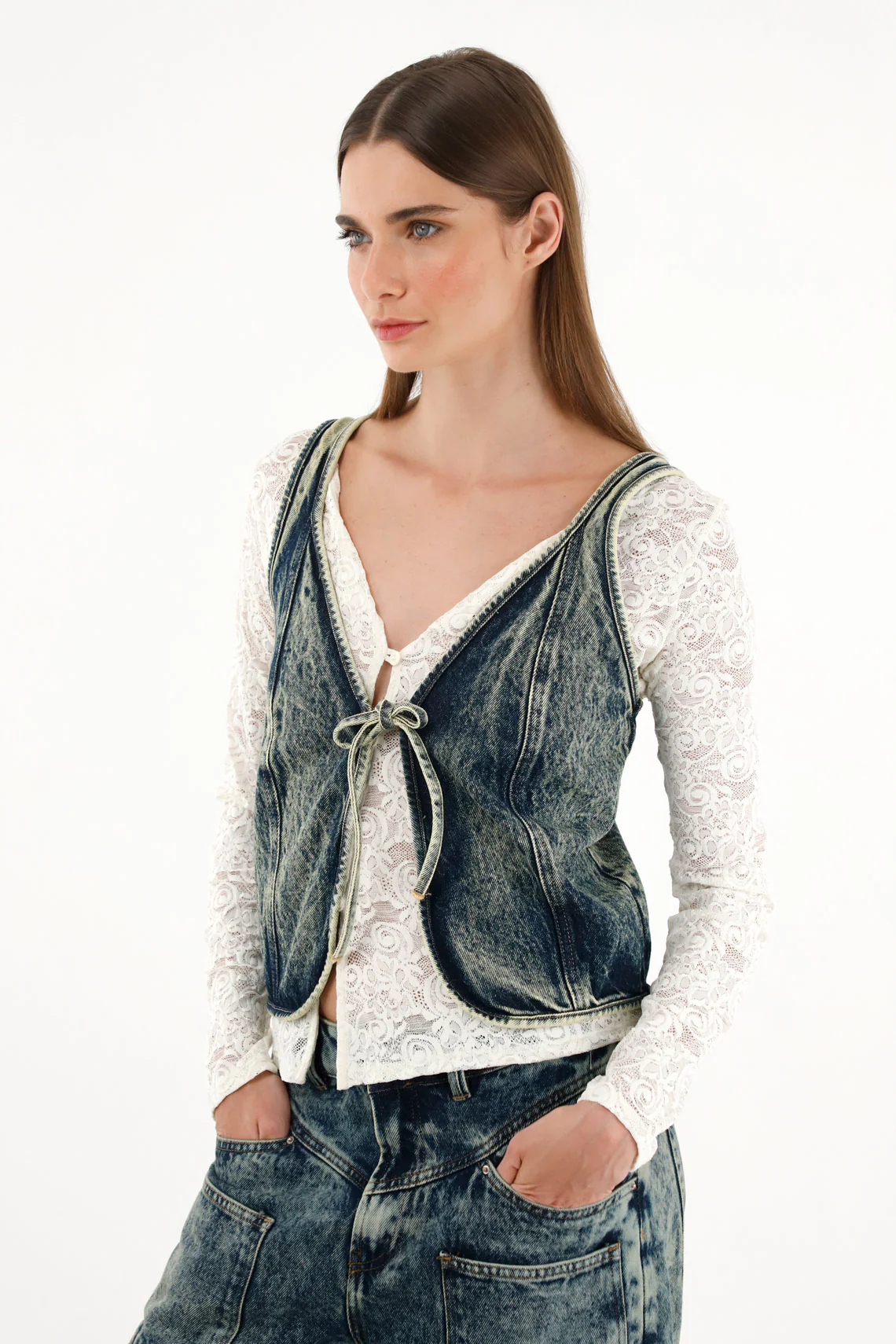 Women's denim vest - Image 5