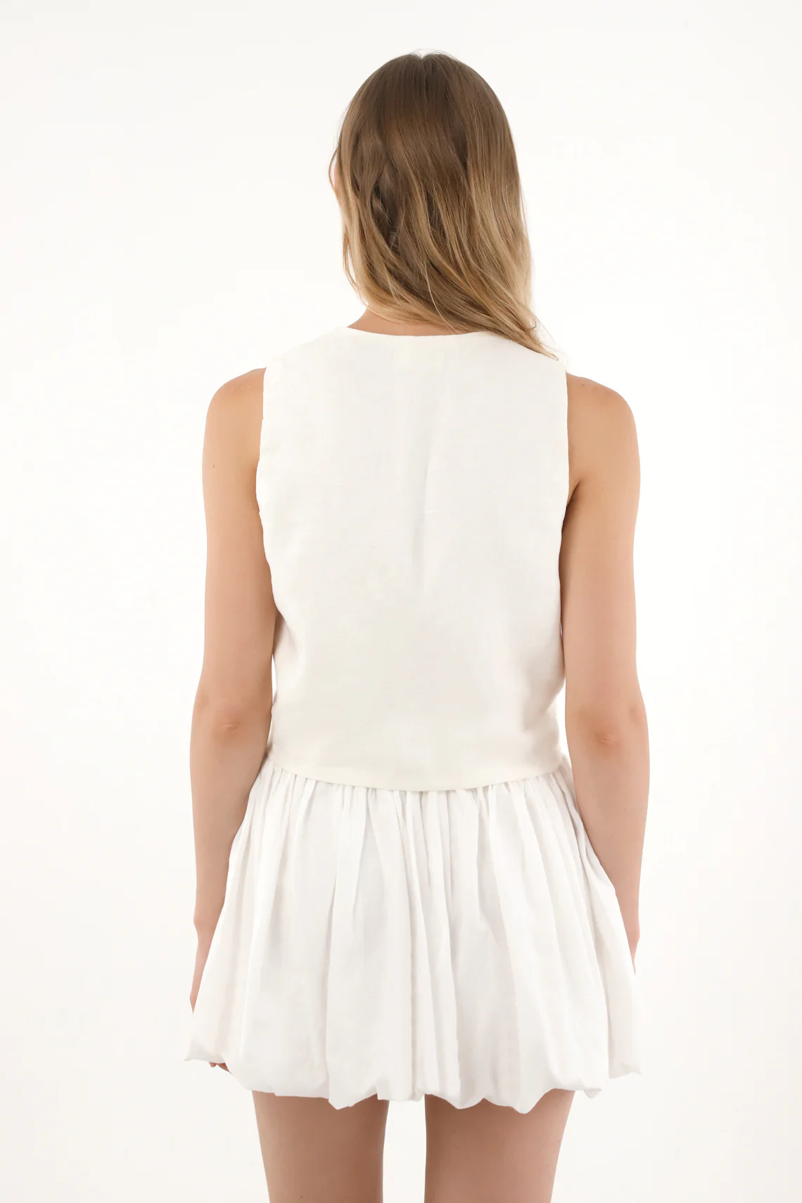 Women's 100% Linen Vest with Palm Tree Embroidery - Image 4